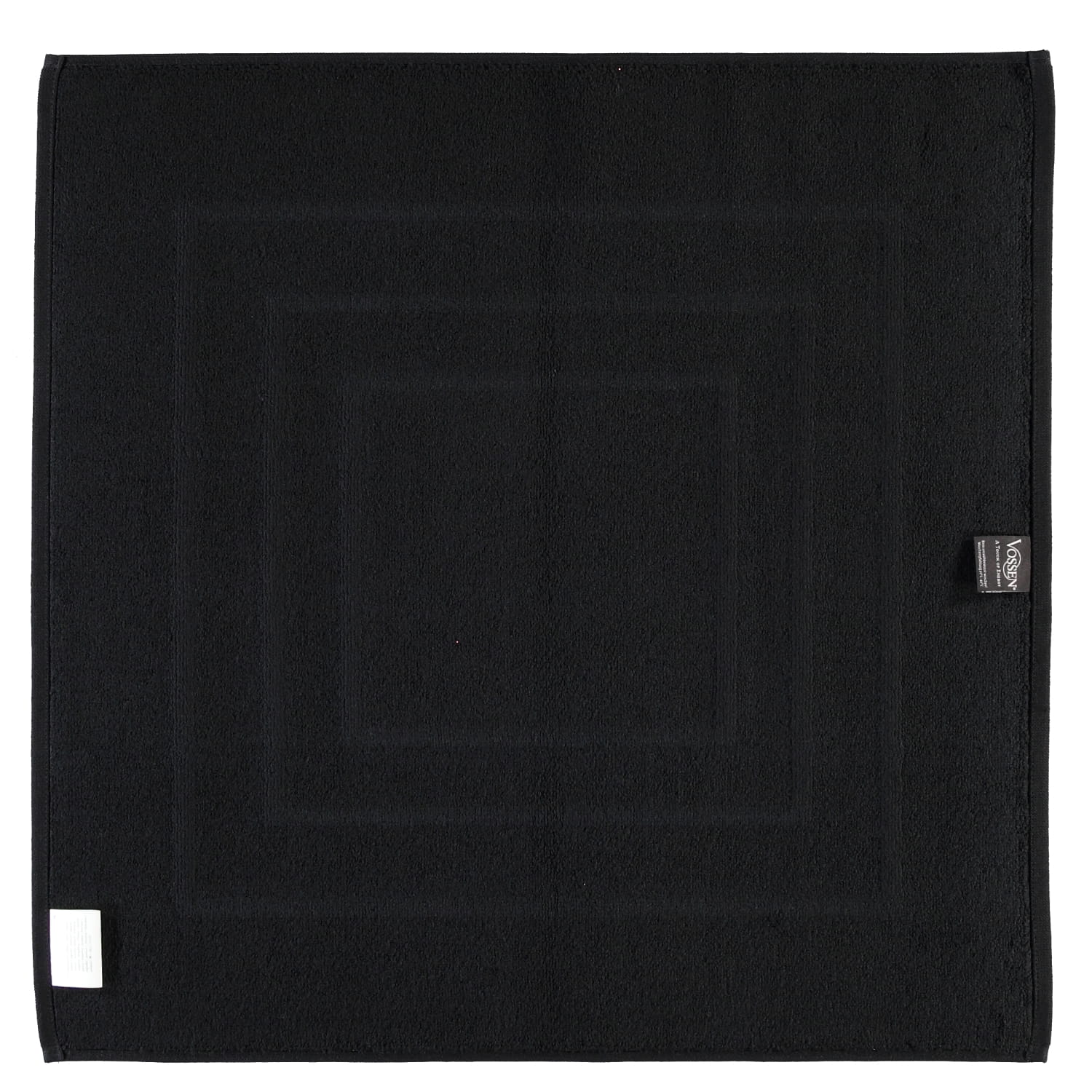 Vossen Badematten Feeling schwarz - 7900 - 60x60 cm