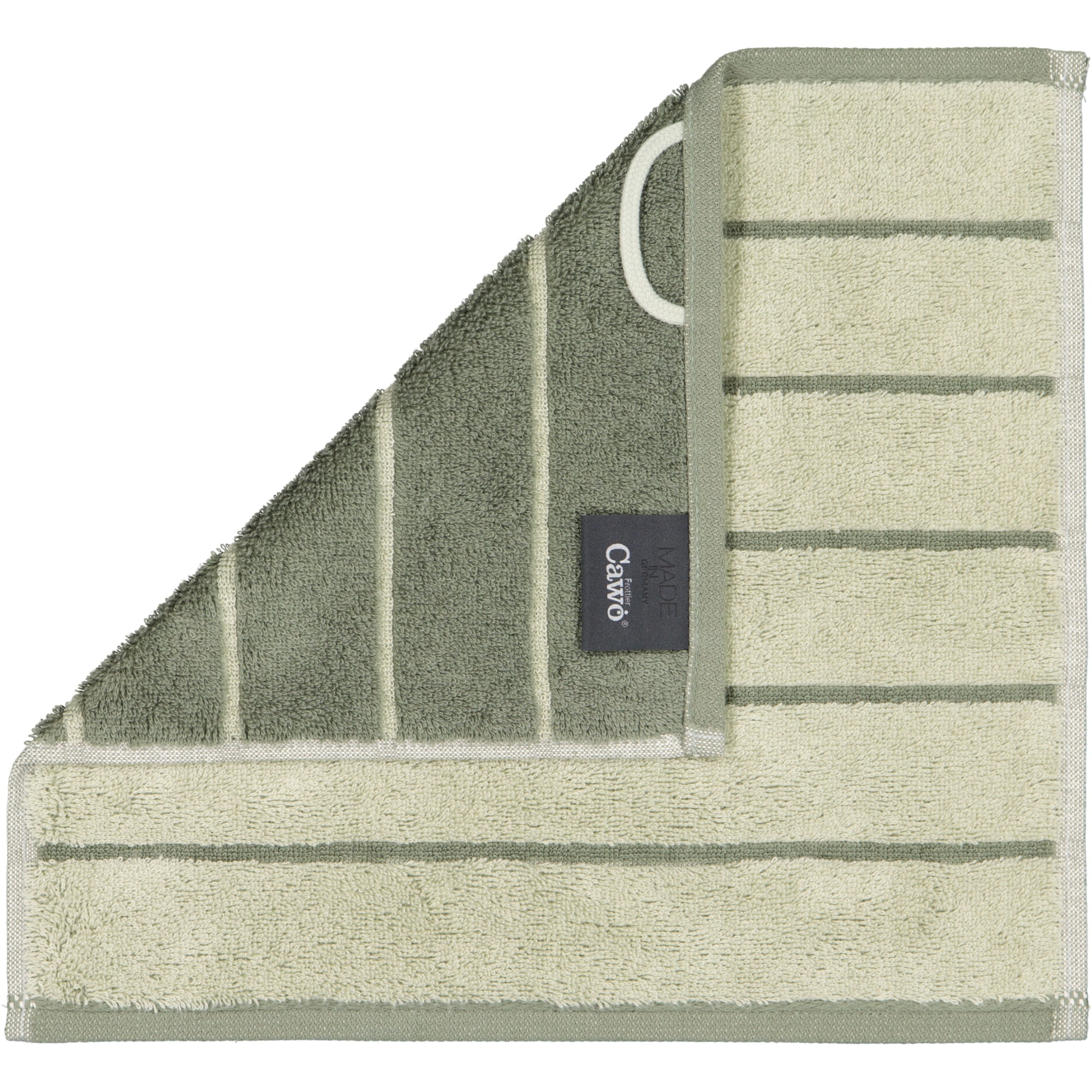 Cawö Handtücher Balance Doubleface 6232 wasabi - 44 - Seiflappen 30x30 cm