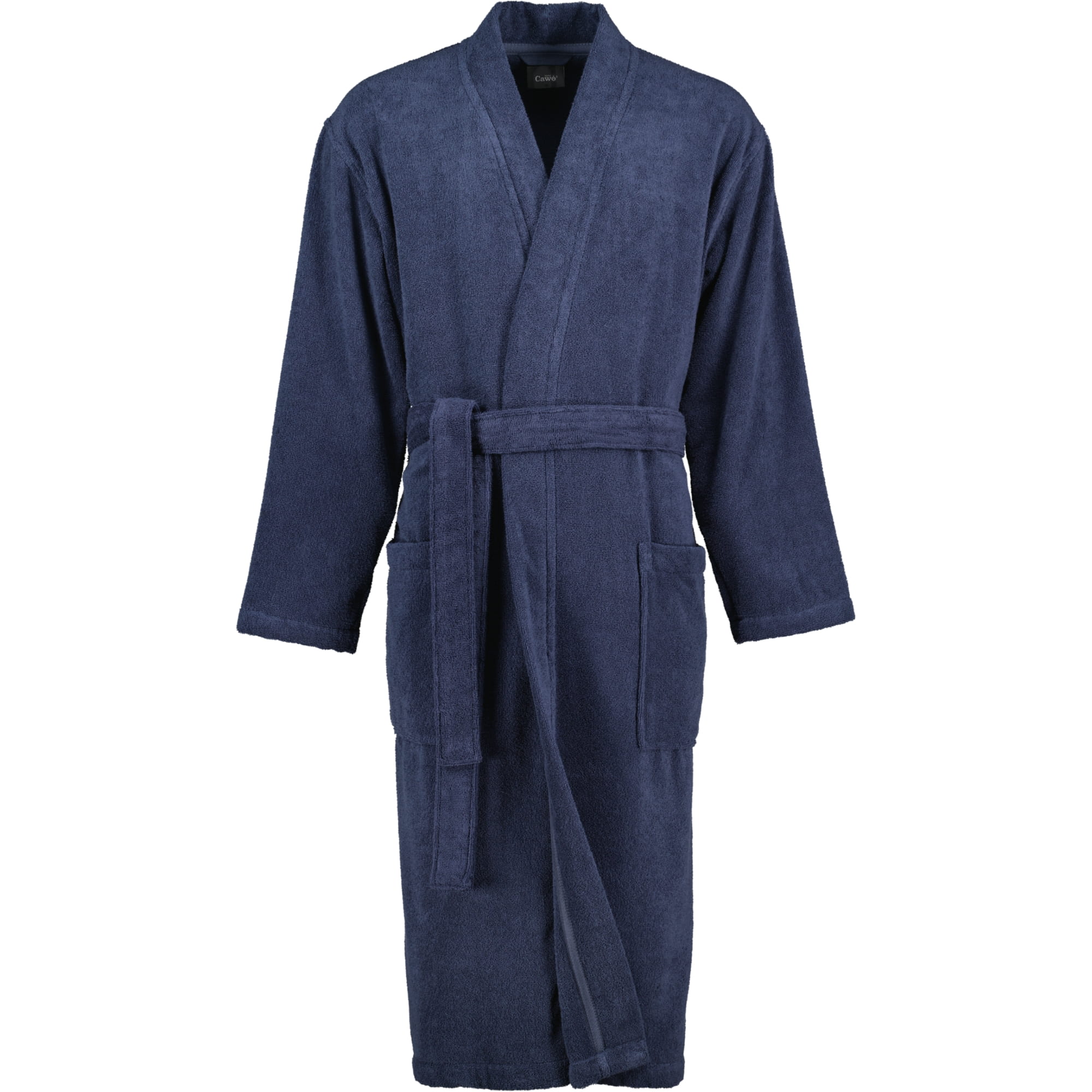 Cawö Home Herren Bademantel Kimono 828 - Farbe: blau - 17