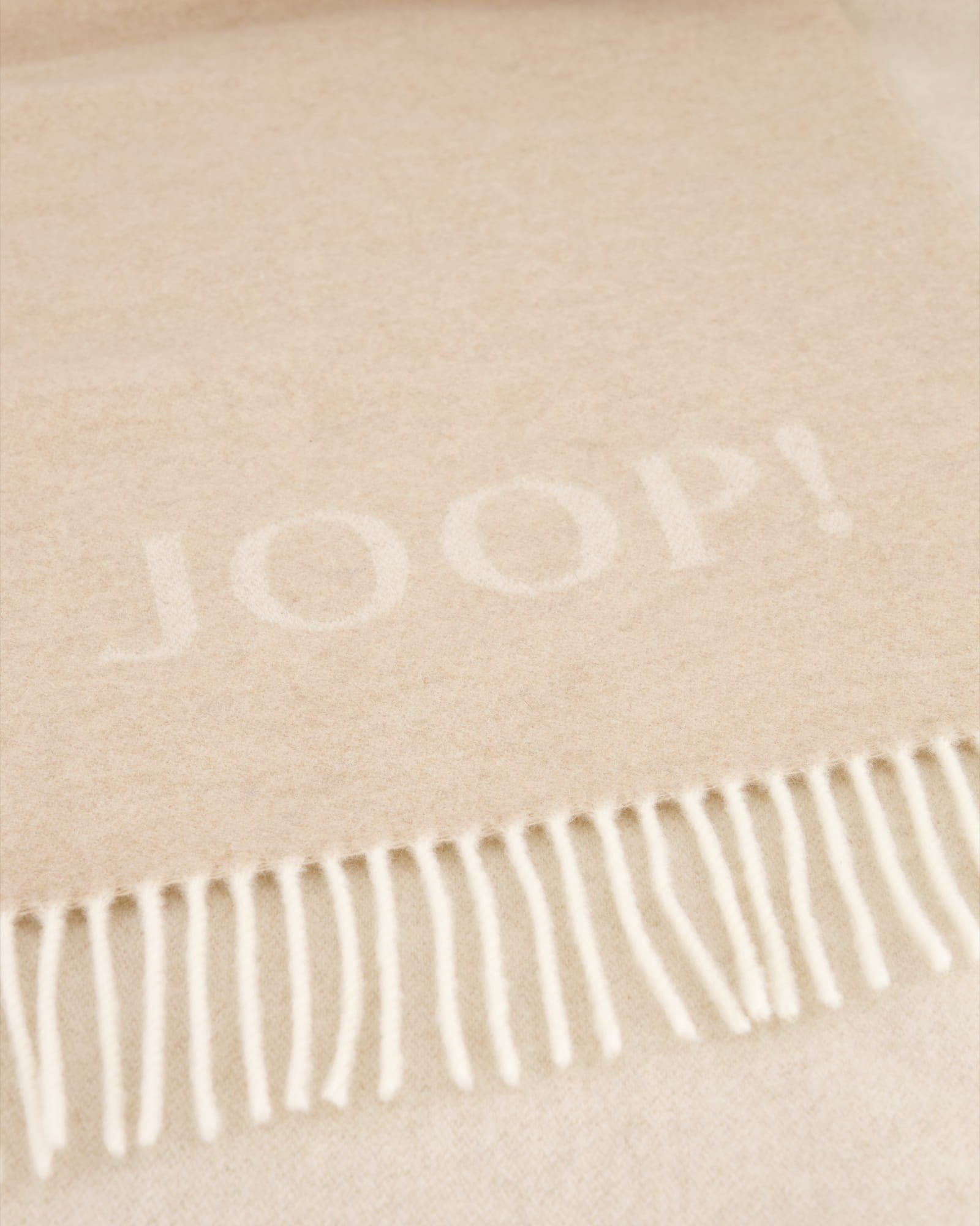 JOOP! Wohndecke Fine-Doubleface - Größe: 130x180 cm - Farbe: Creme-Natur