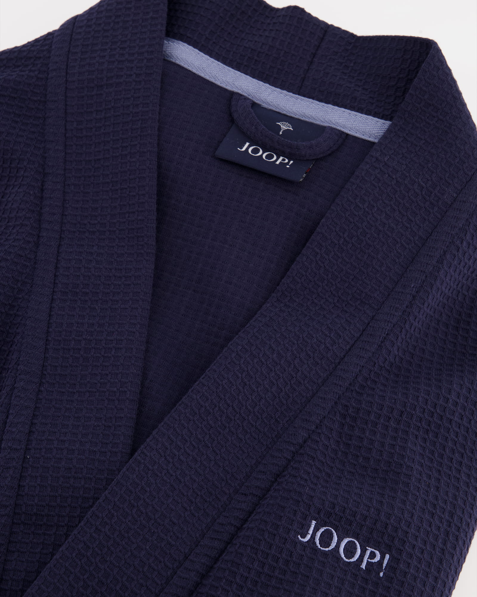 JOOP! Bademäntel Herren Kimono Pique 1656 blau - 175
