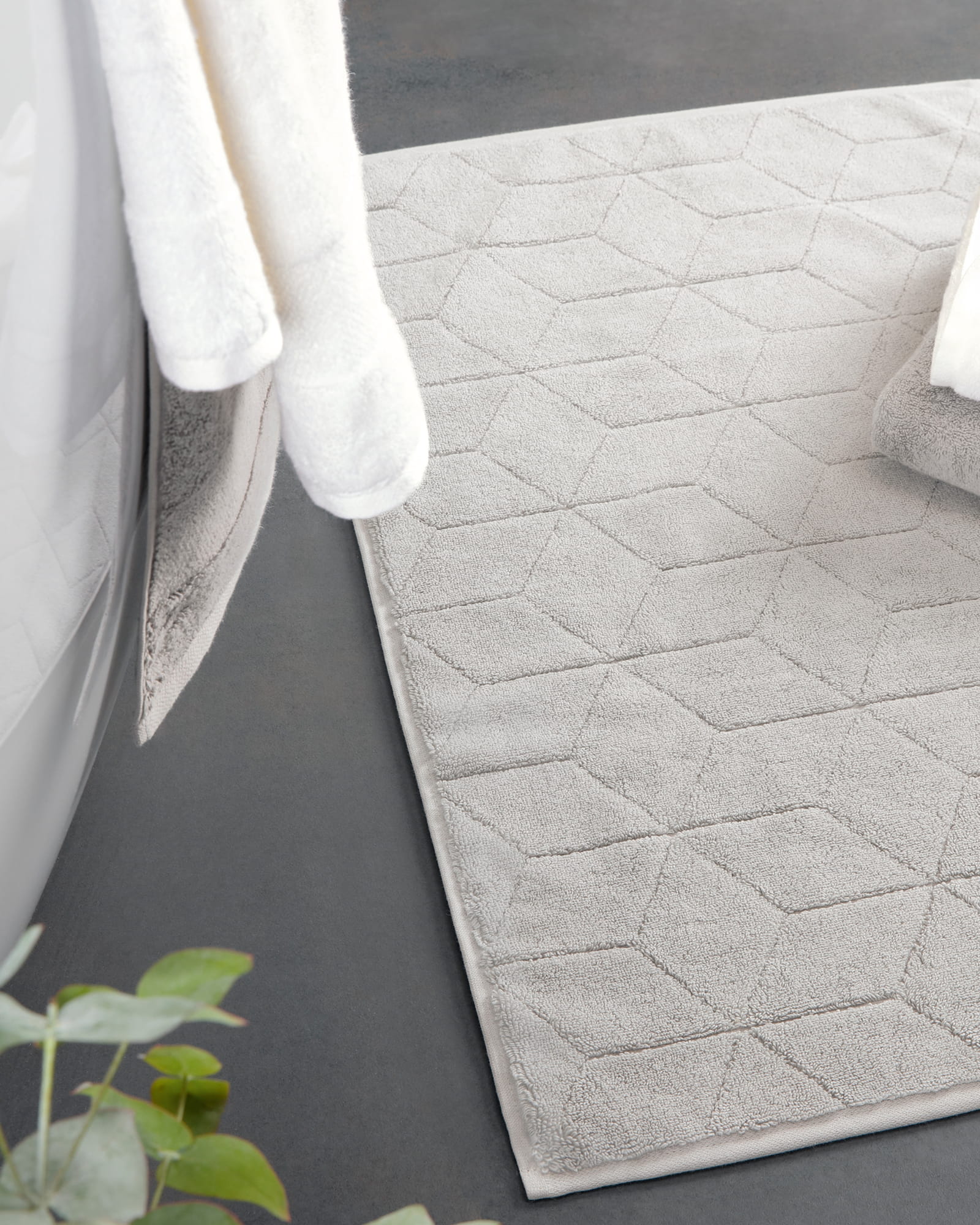 Villeroy & Boch Badematte Carré 2553 - 50x80 cm - Farbe: stone - 727