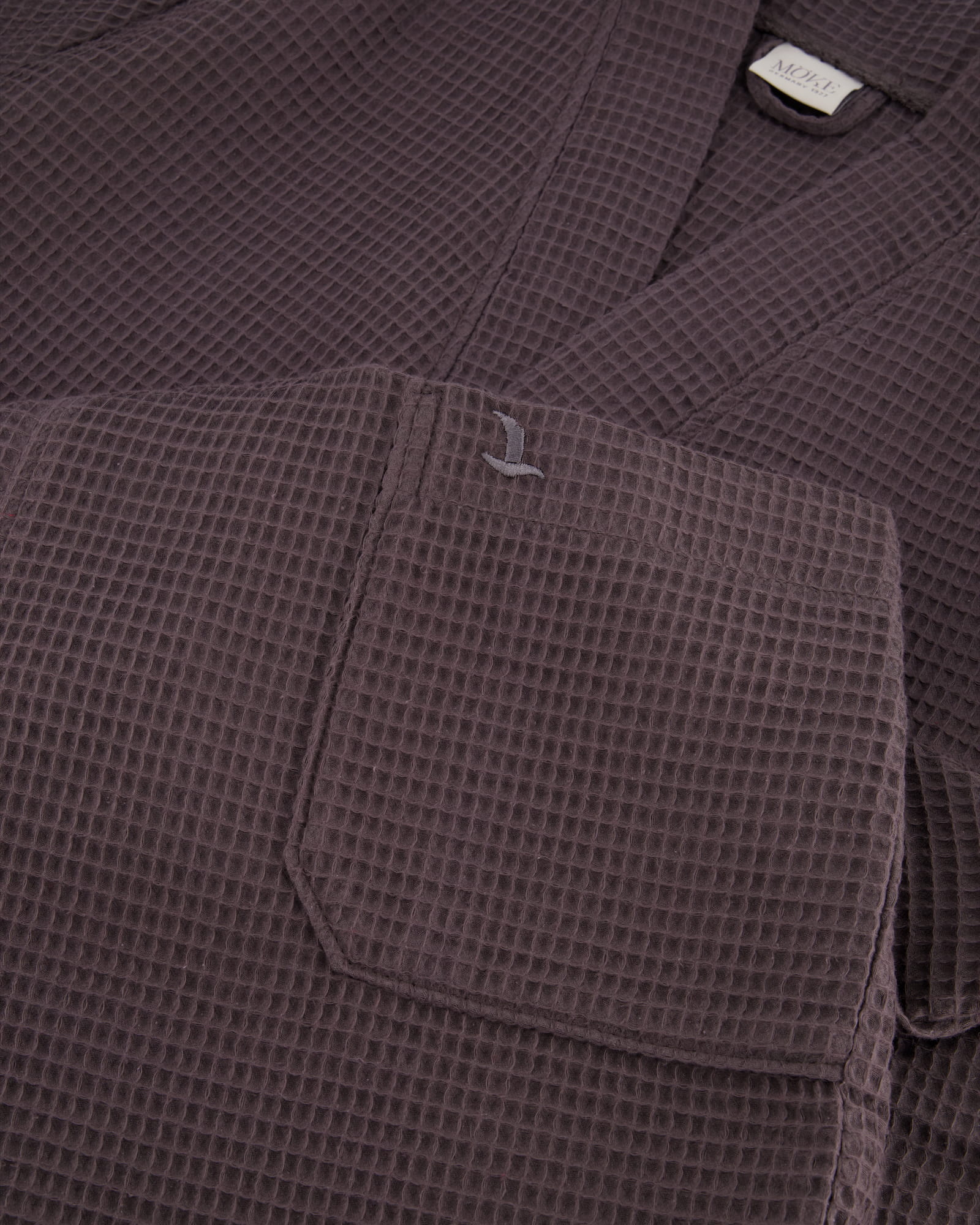 Möve Bademantel Kimono Homewear - Farbe: graphit - 843 (2-7612/0663)