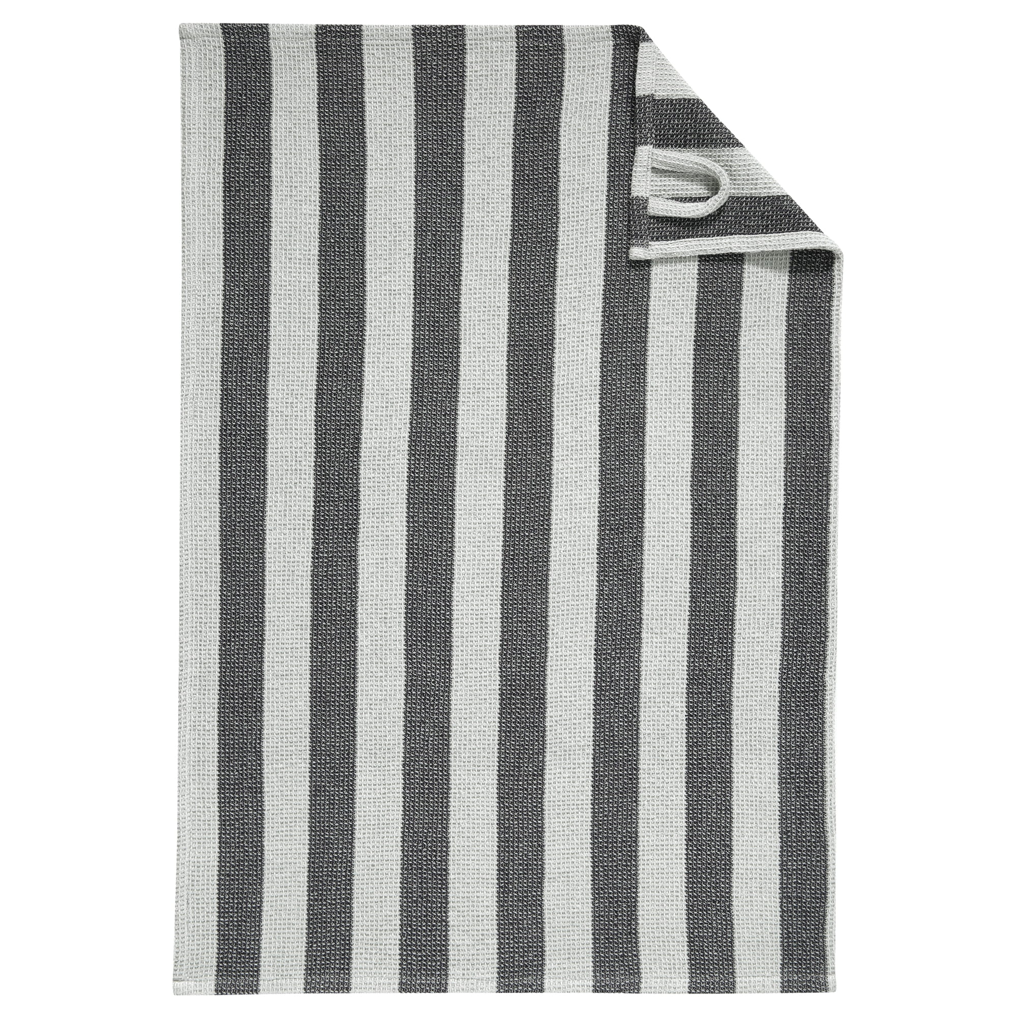 Cawö Küchenhandtücher Cuisine Piqué 536 schwarz/platin - 97 - 50x70 cm