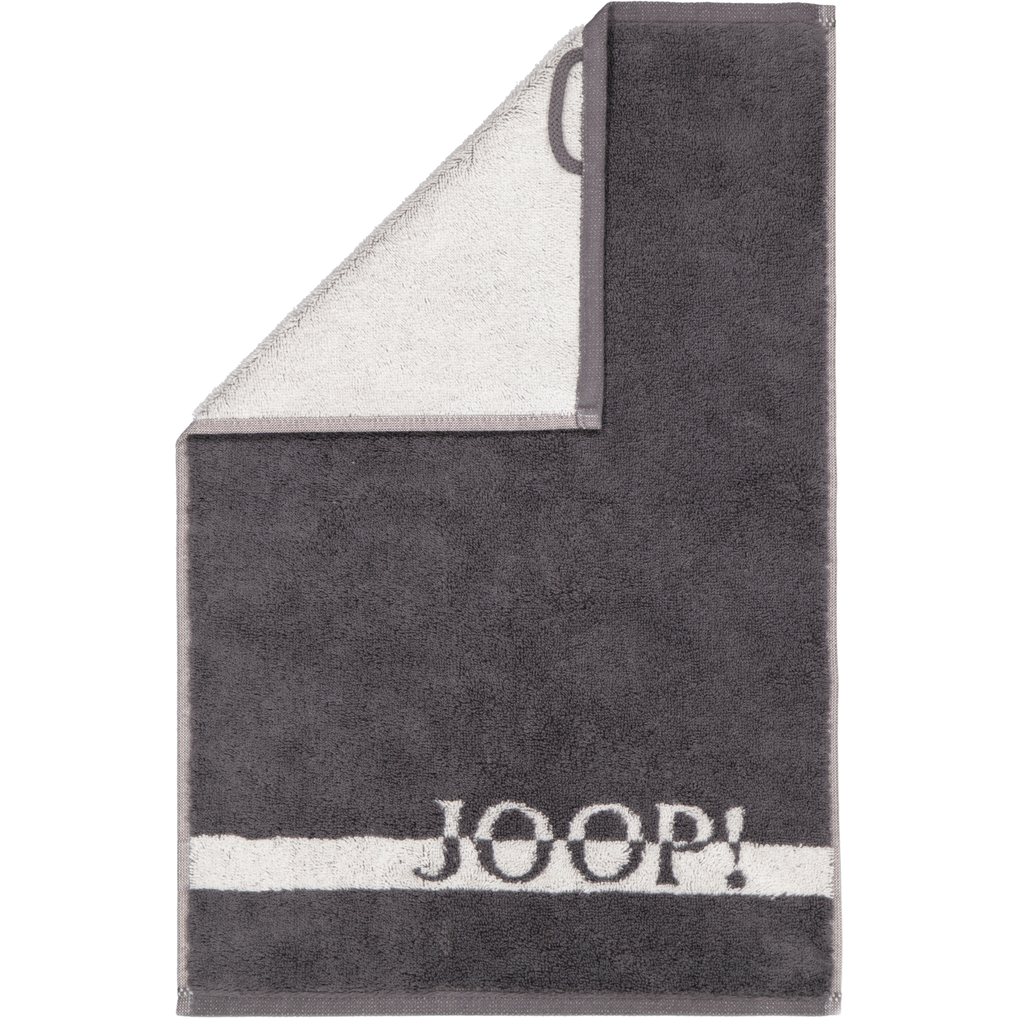 JOOP! Handtücher Split Doubleface 1712 Stein - 77 - Gästetuch 30x50 cm