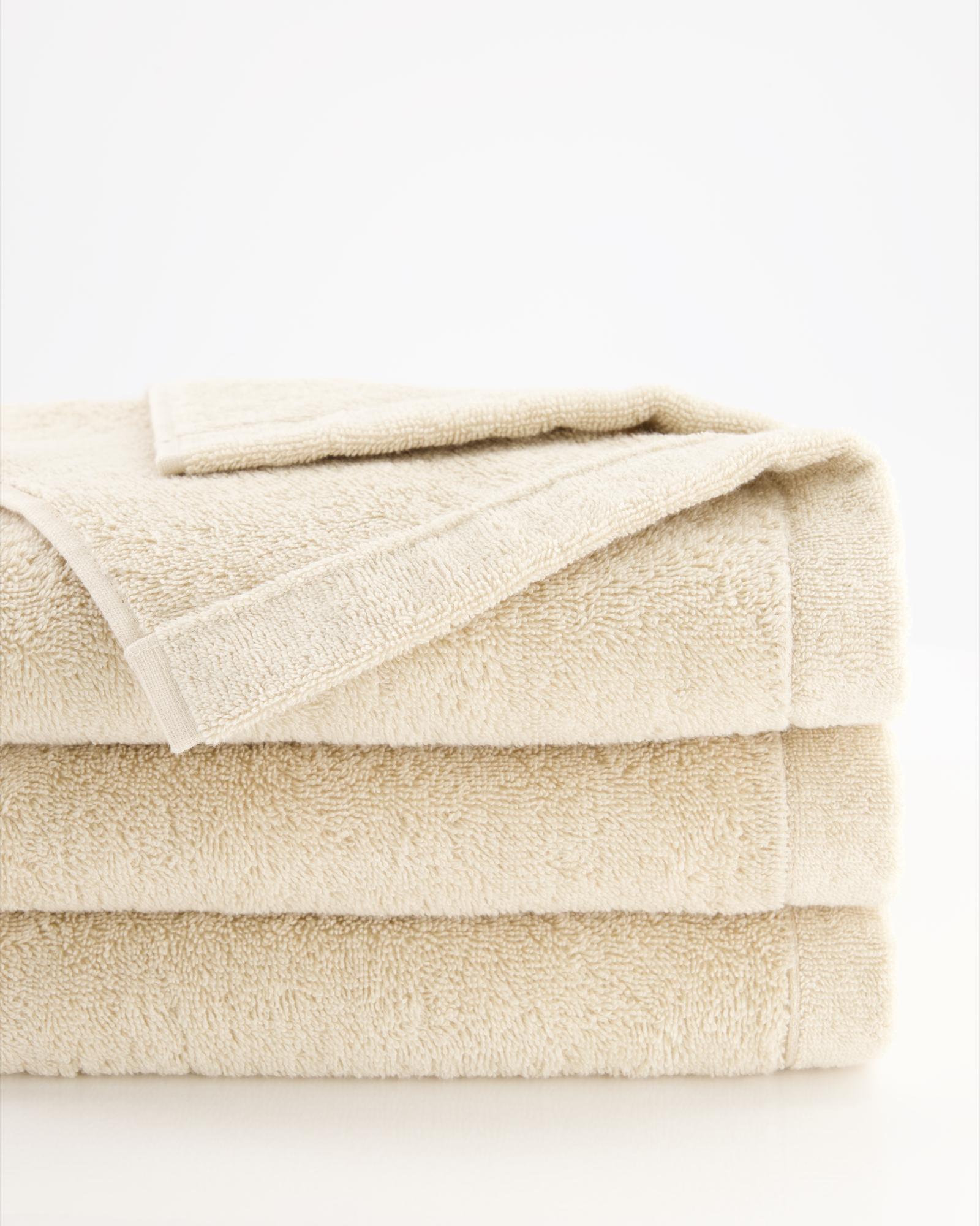 Cawö Handtücher Lifestyle Uni 7007 beige - 370 - Seiflappen 30x30 cm
