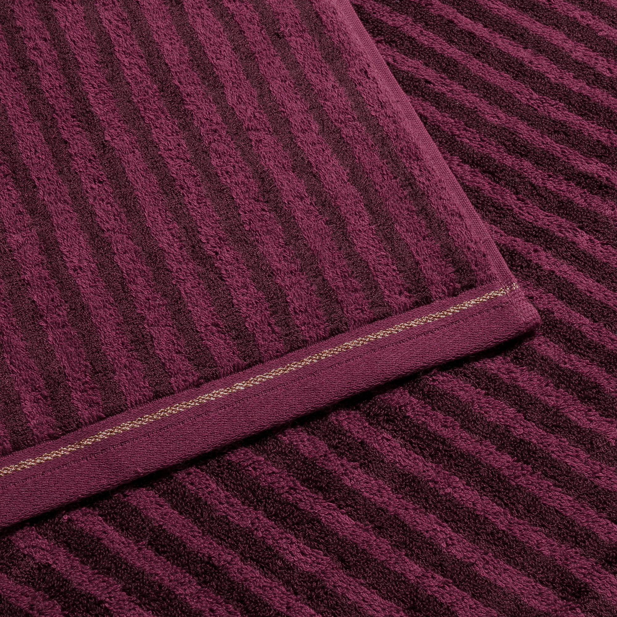 Möve Handtücher Soft Glam Small Stripes burgundy - 761