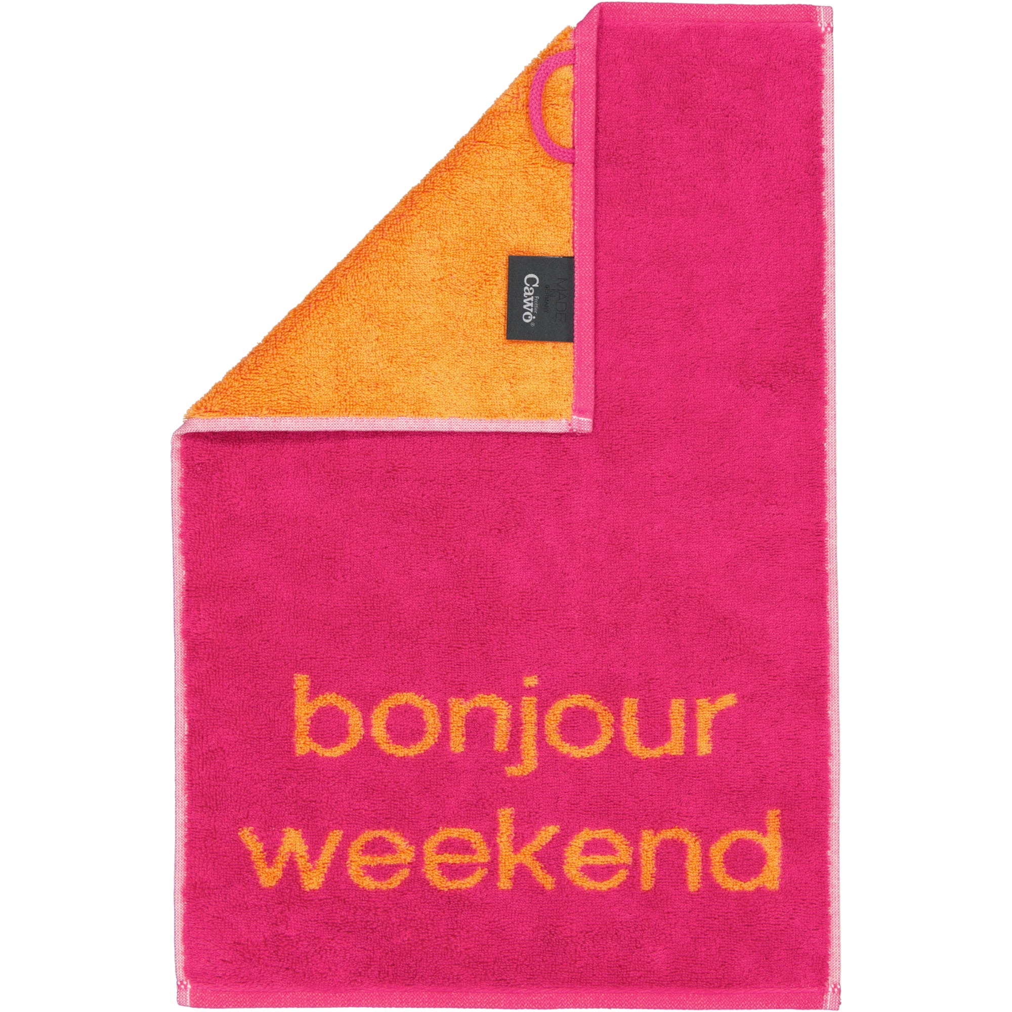 Cawö Gästetücher Postcard Towels Edition 100 bonjour weekend - 05 - Gästetuch 30x50 cm