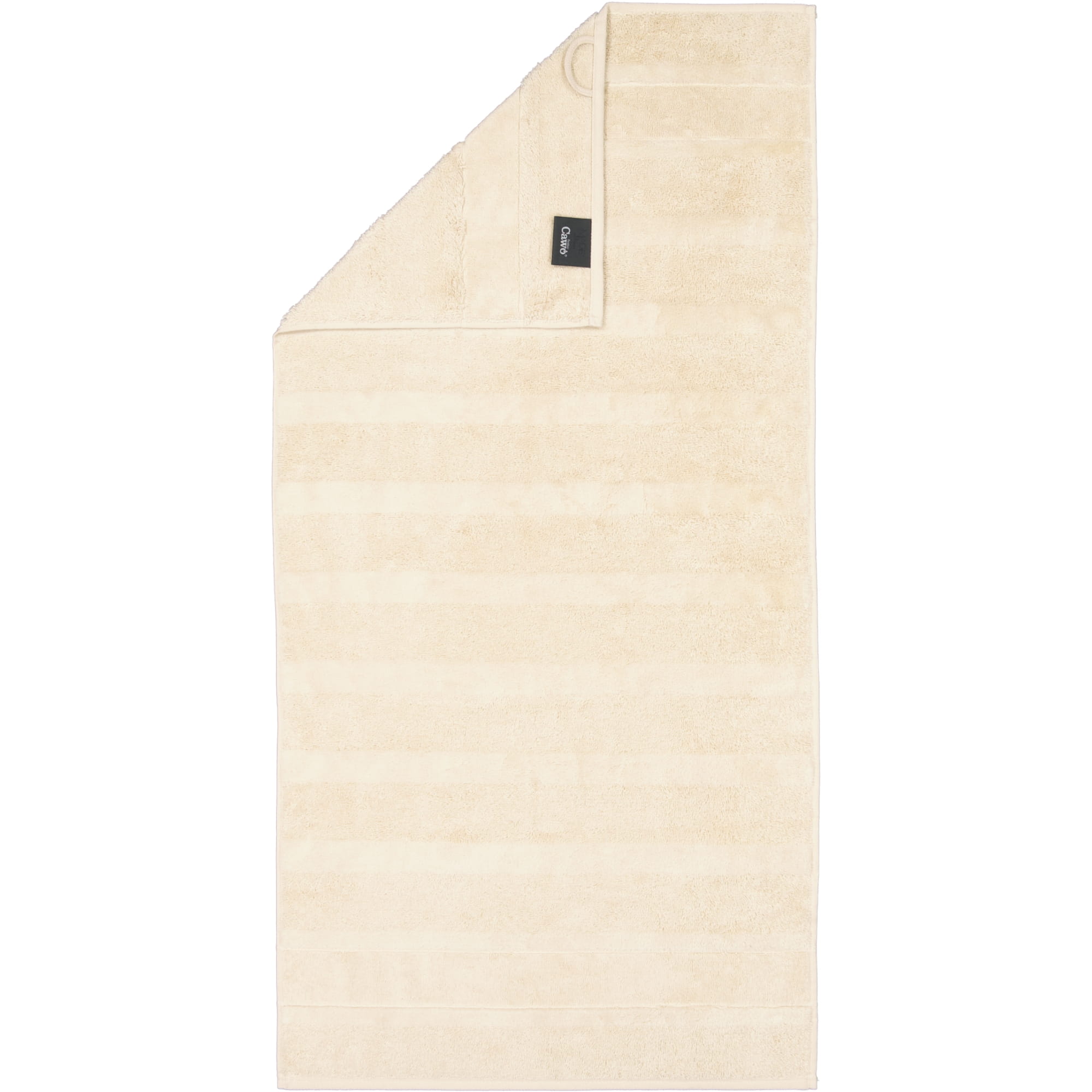 Cawö Handtücher Noblesse2 Uni 1002 beige - 370 - Handtuch 50x100 cm