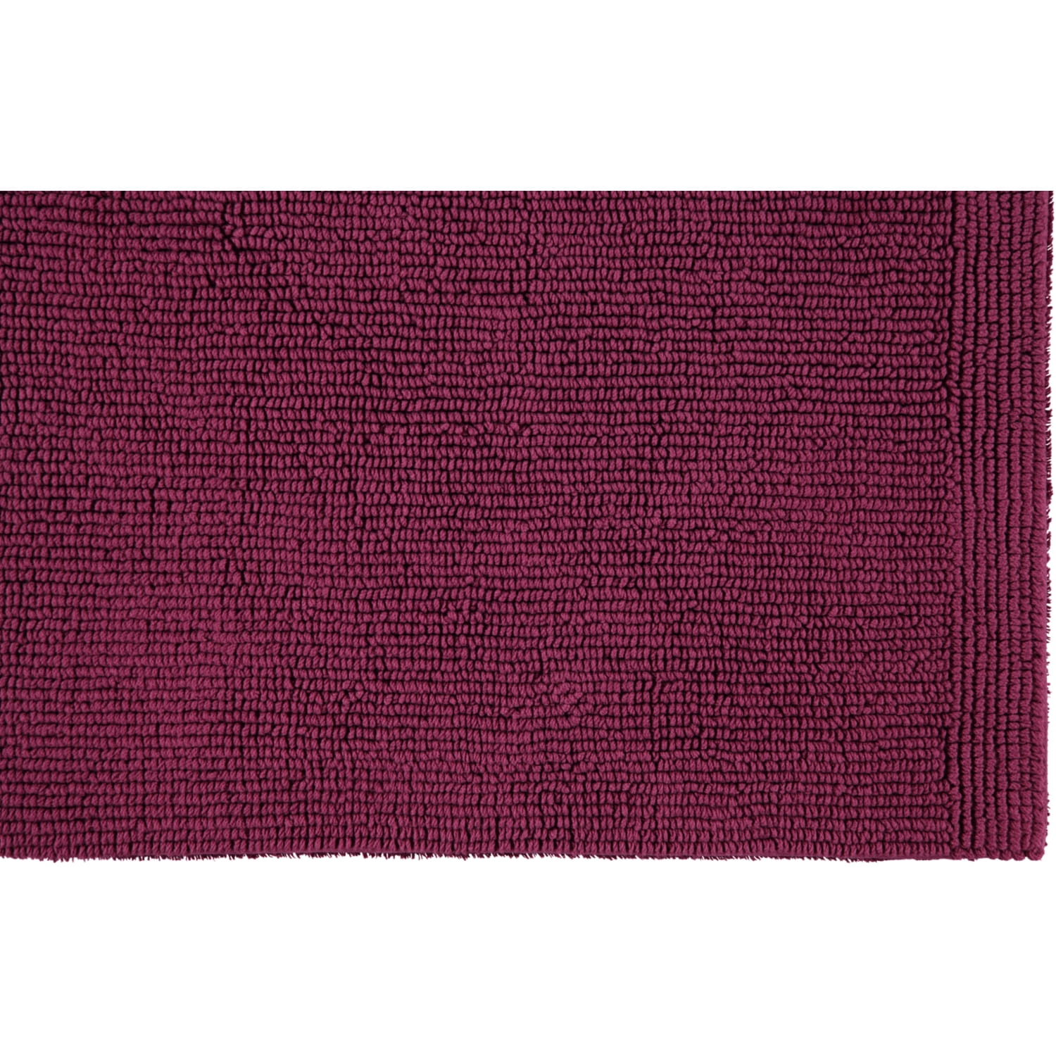 Rhomtuft - Badteppich Pur - Farbe: berry - 237 - 50x75 cm
