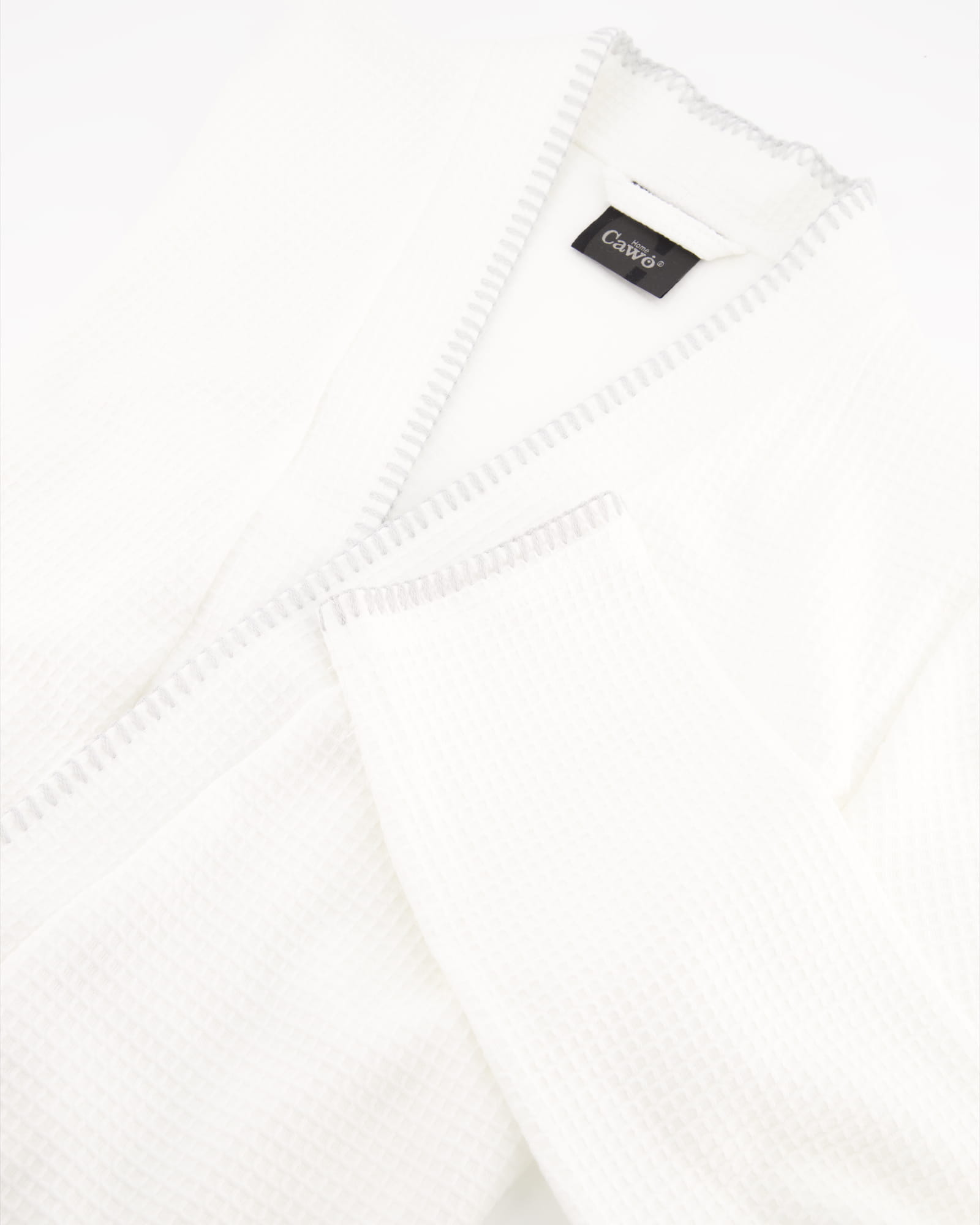 Cawö Home Bademäntel Damen Kimono Pique 812 weiß - 67