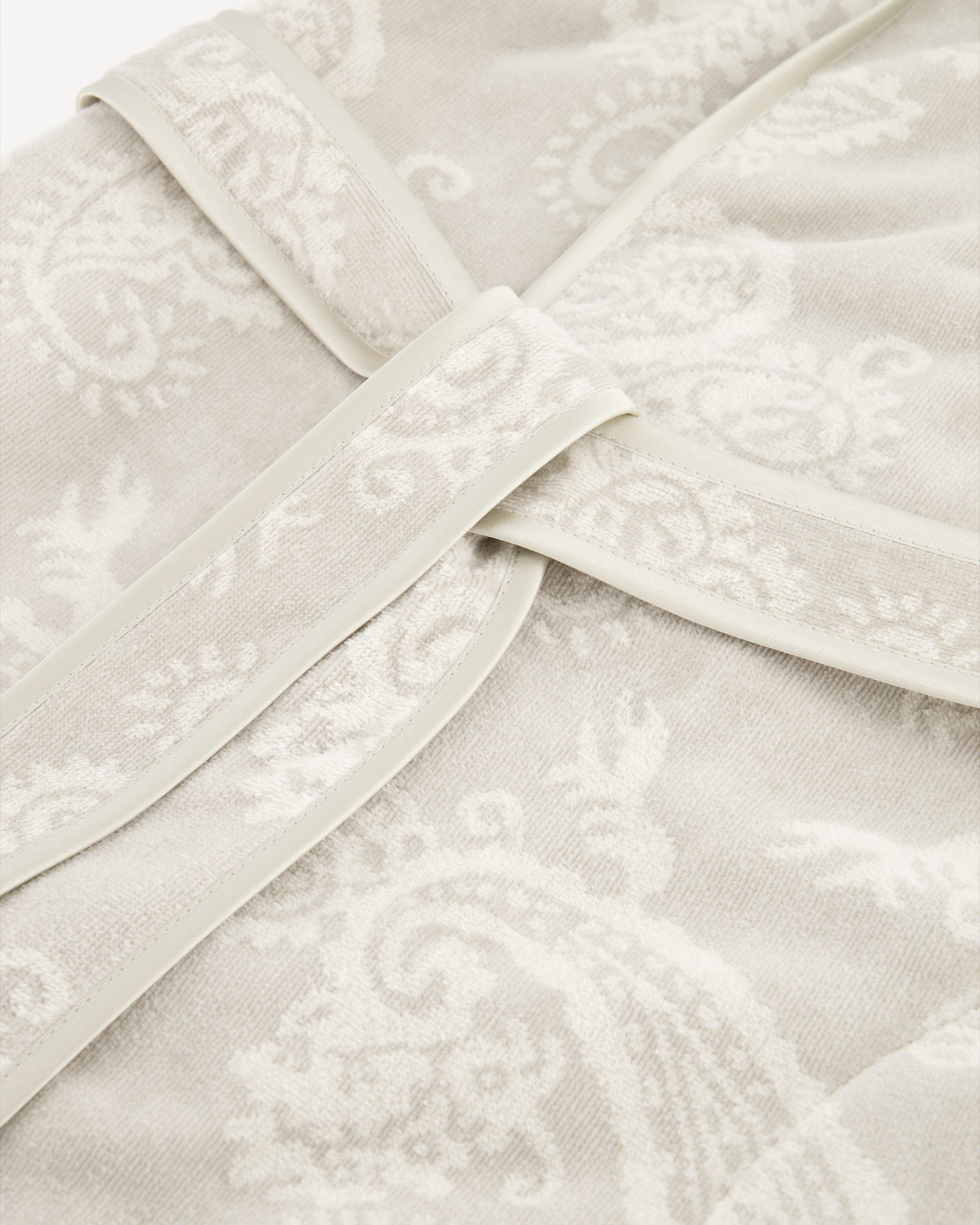 Cawö Bademäntel Damen Schalkragen Paisley 4420 silber - 73