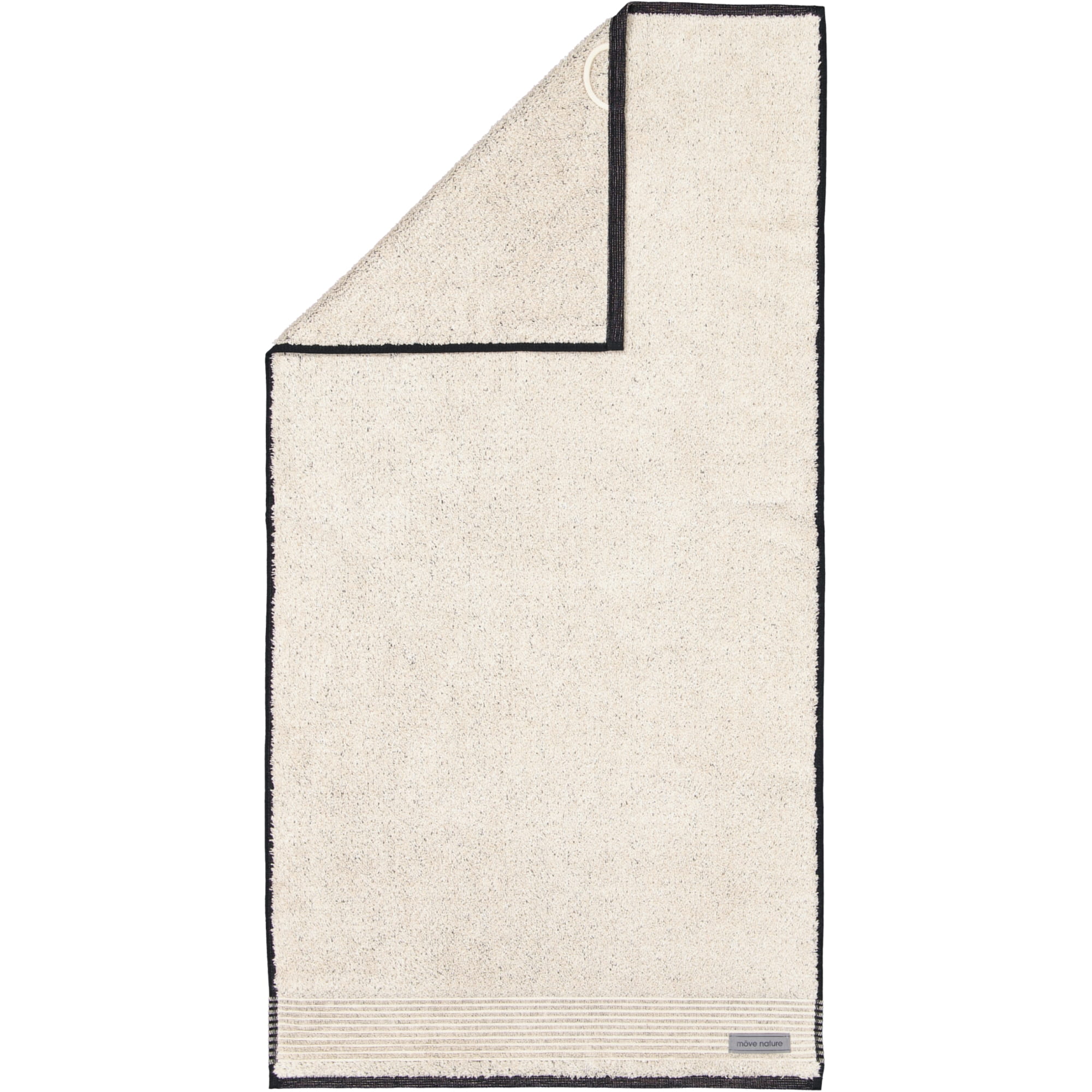 Möve - Eden - Melange mit Biesenbordüre - Farbe: natur - 081 (1-0151/8944) - Handtuch 50x100 cm