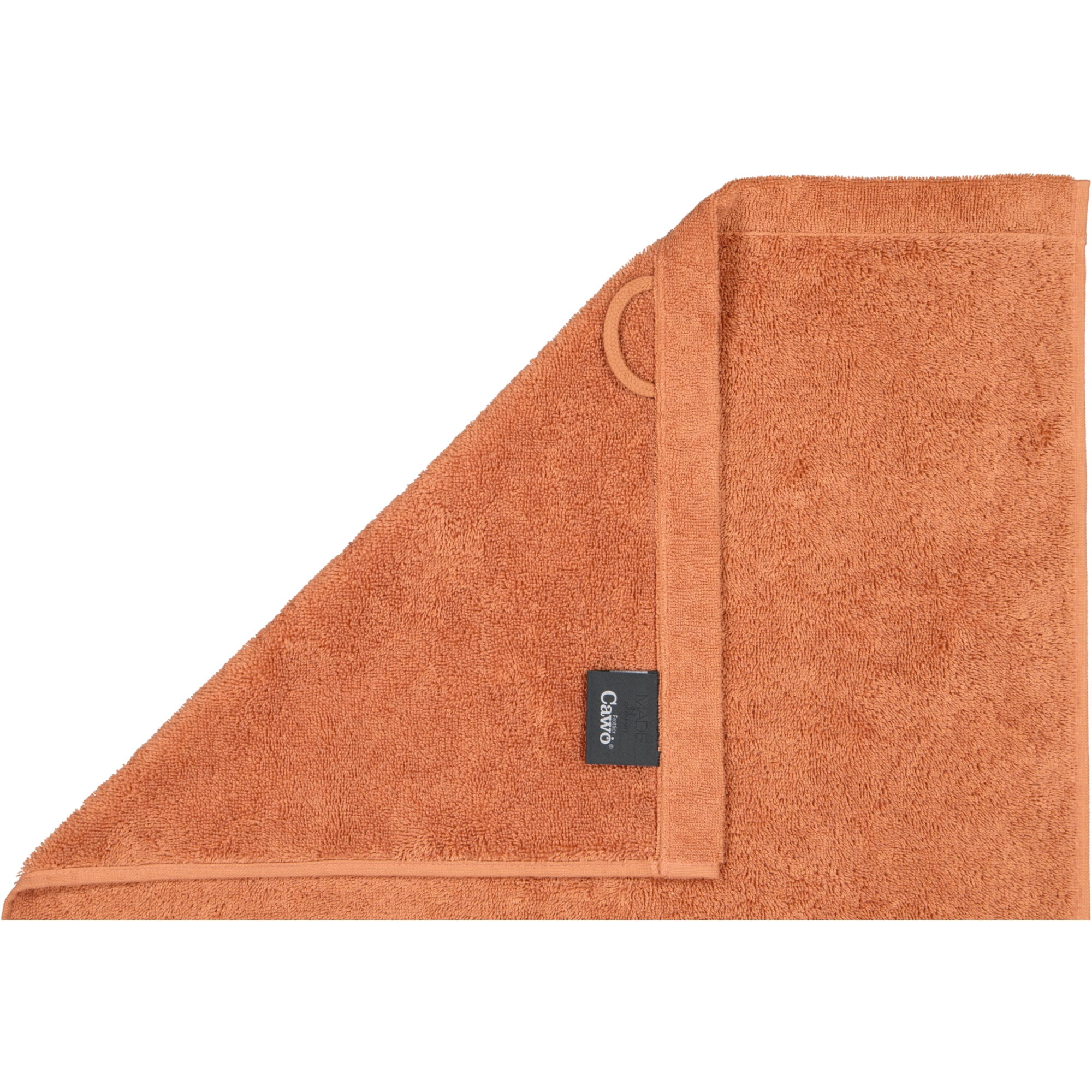 Cawö Handtücher Lifestyle Uni 7007 kupfer - 384 - Seiflappen 30x30 cm
