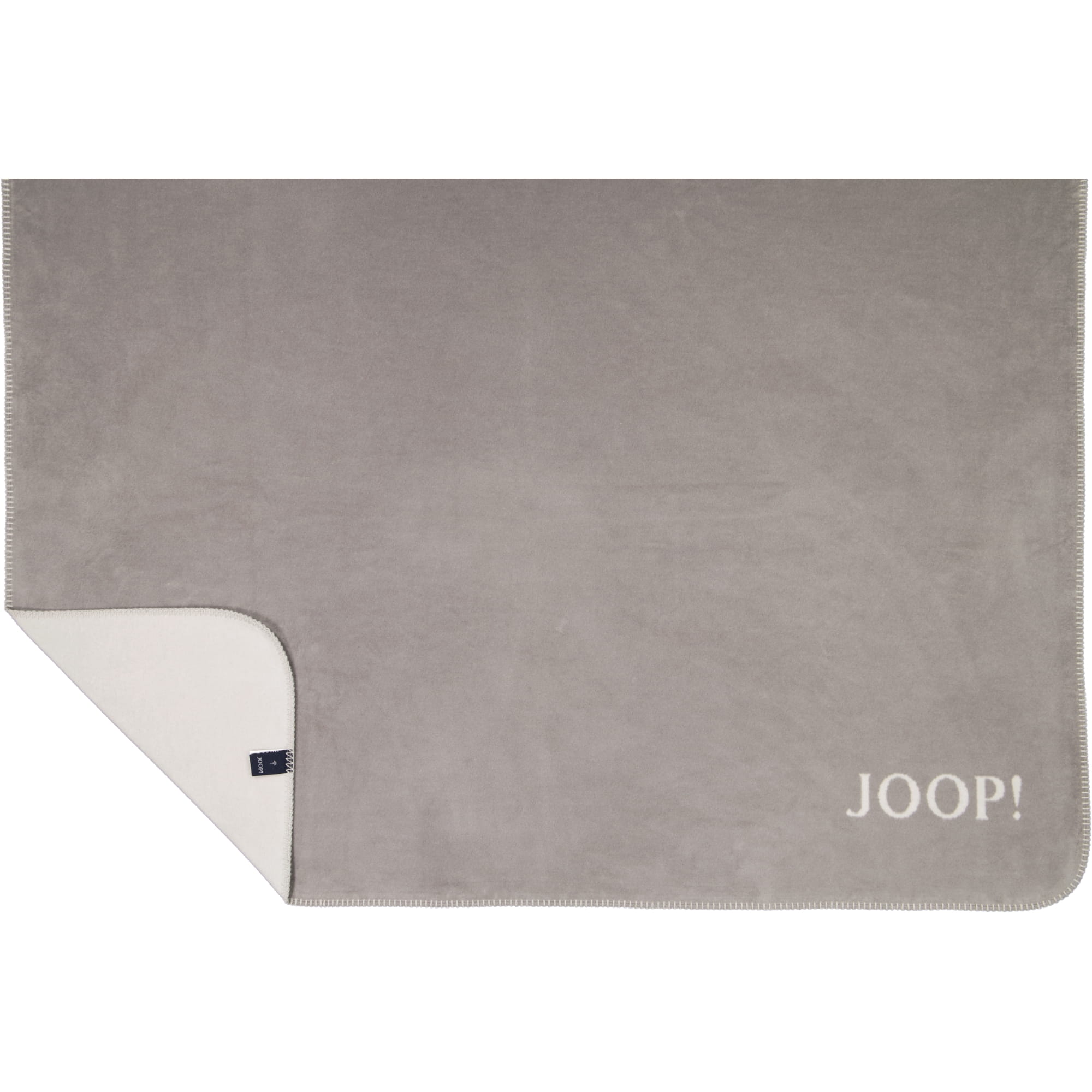 JOOP! Wohndecke Uni-Doubleface - Größe: 150x200 cm - Farbe: Graphit-Rauch