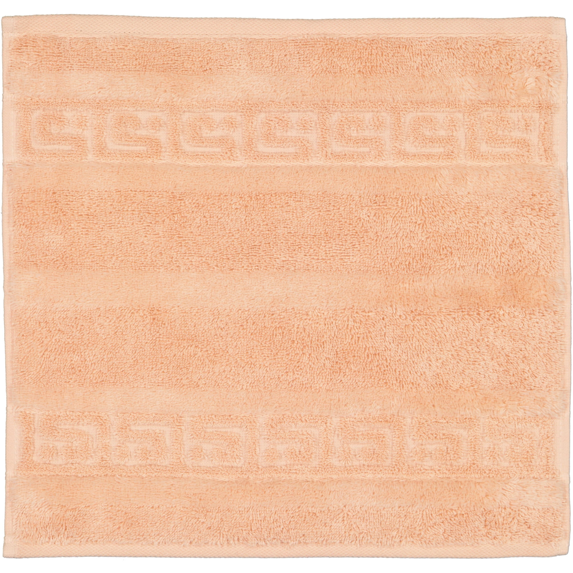 Cawö - Noblesse Uni 1001 - Farbe: 368 - lachs - Seiflappen 30x30 cm