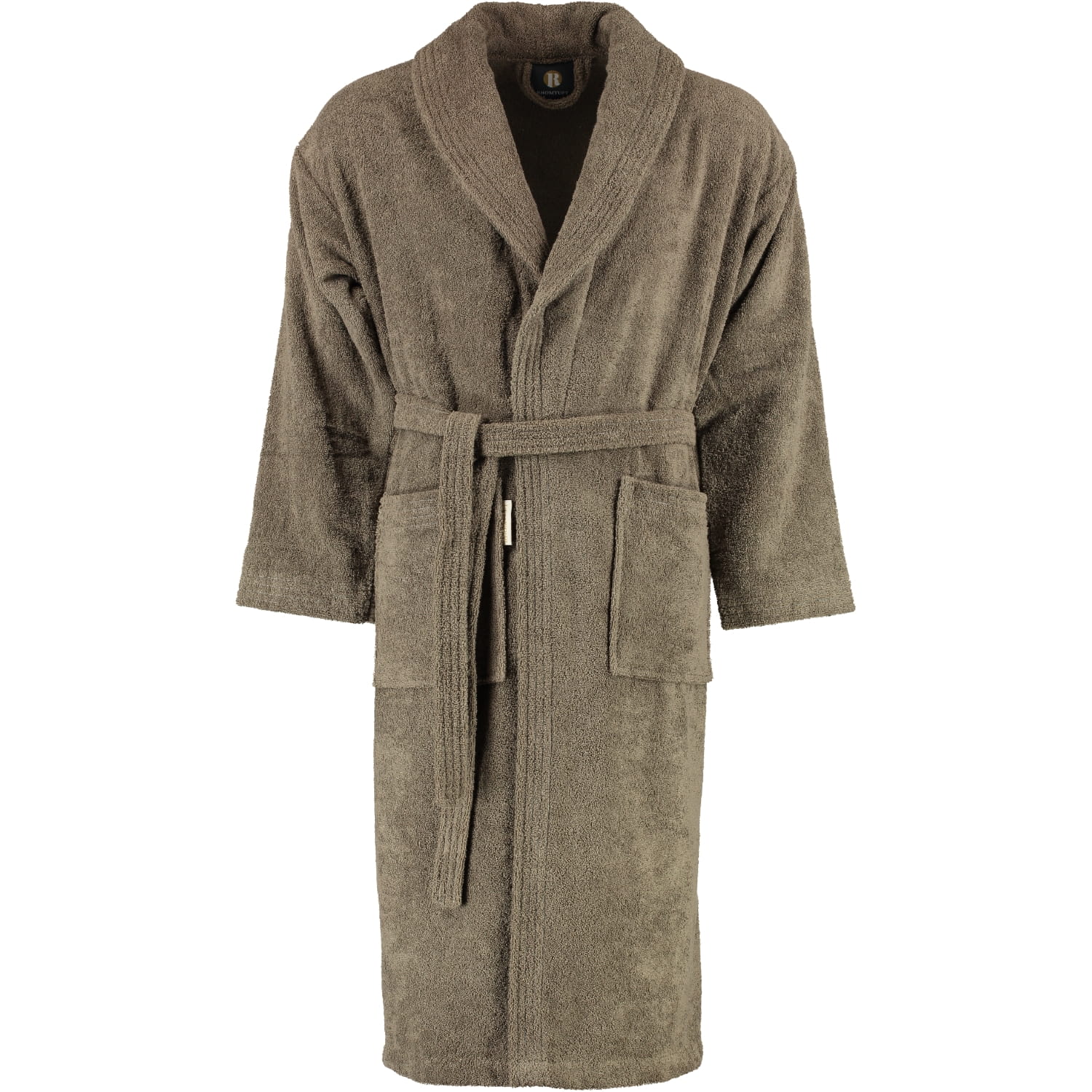 Rhomtuft RHOMTUFT Bademäntel unisex Schalkragen Sir & Lady taupe - 58
