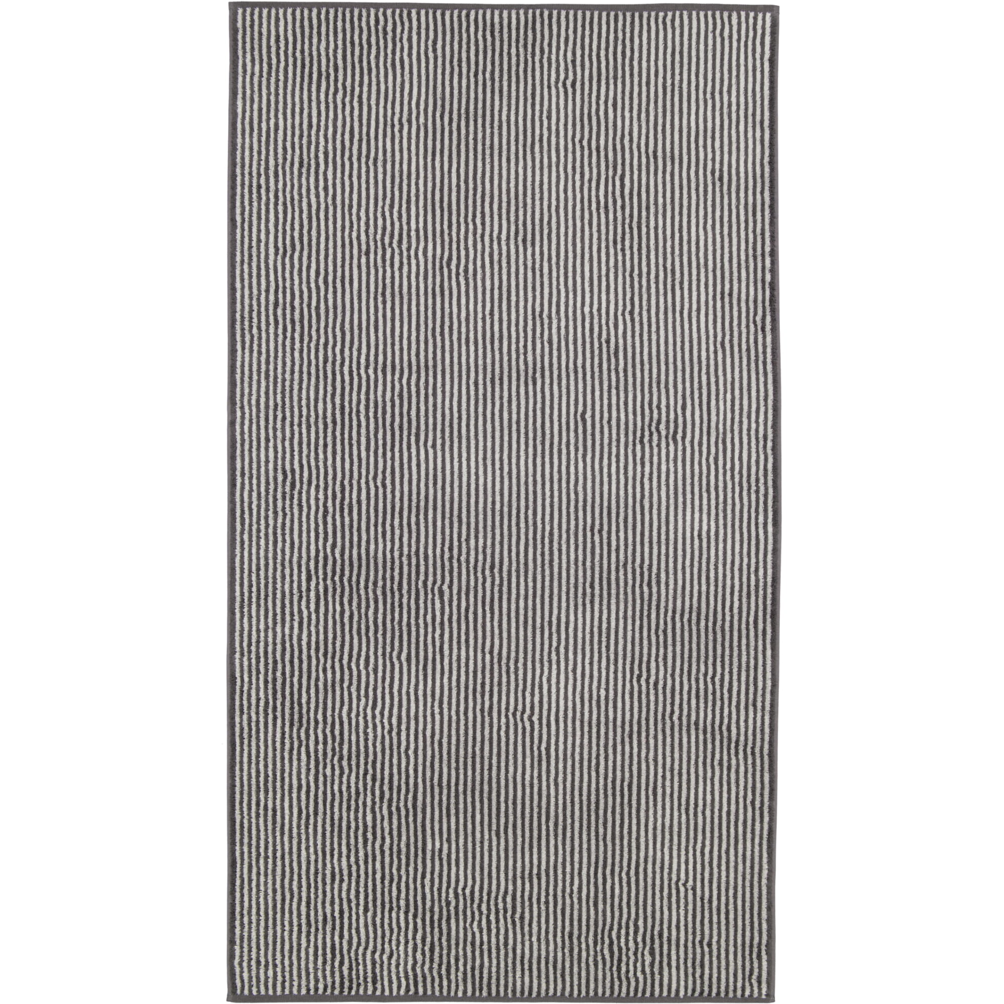 Cawö Handtücher Two-Tone Stripes 480 basalt - 73 - Duschtuch 80x150 cm