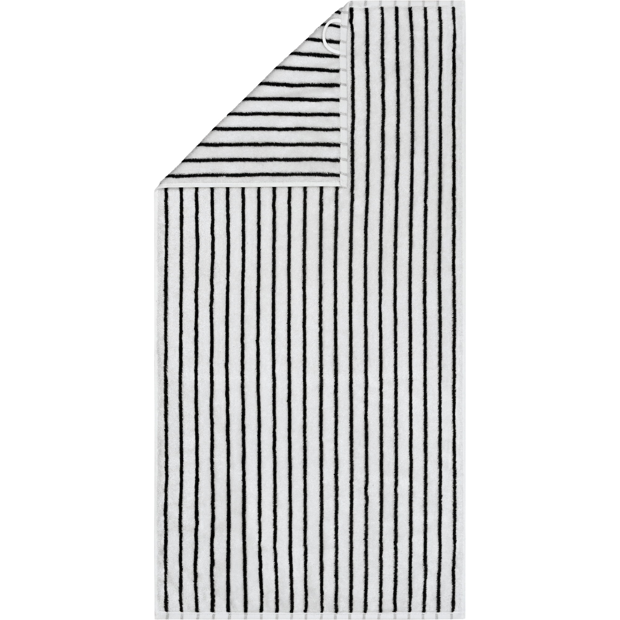Cawö Handtücher Black&White Streifen 6278 schwarz/weiß - 96 - Handtuch 50x100 cm