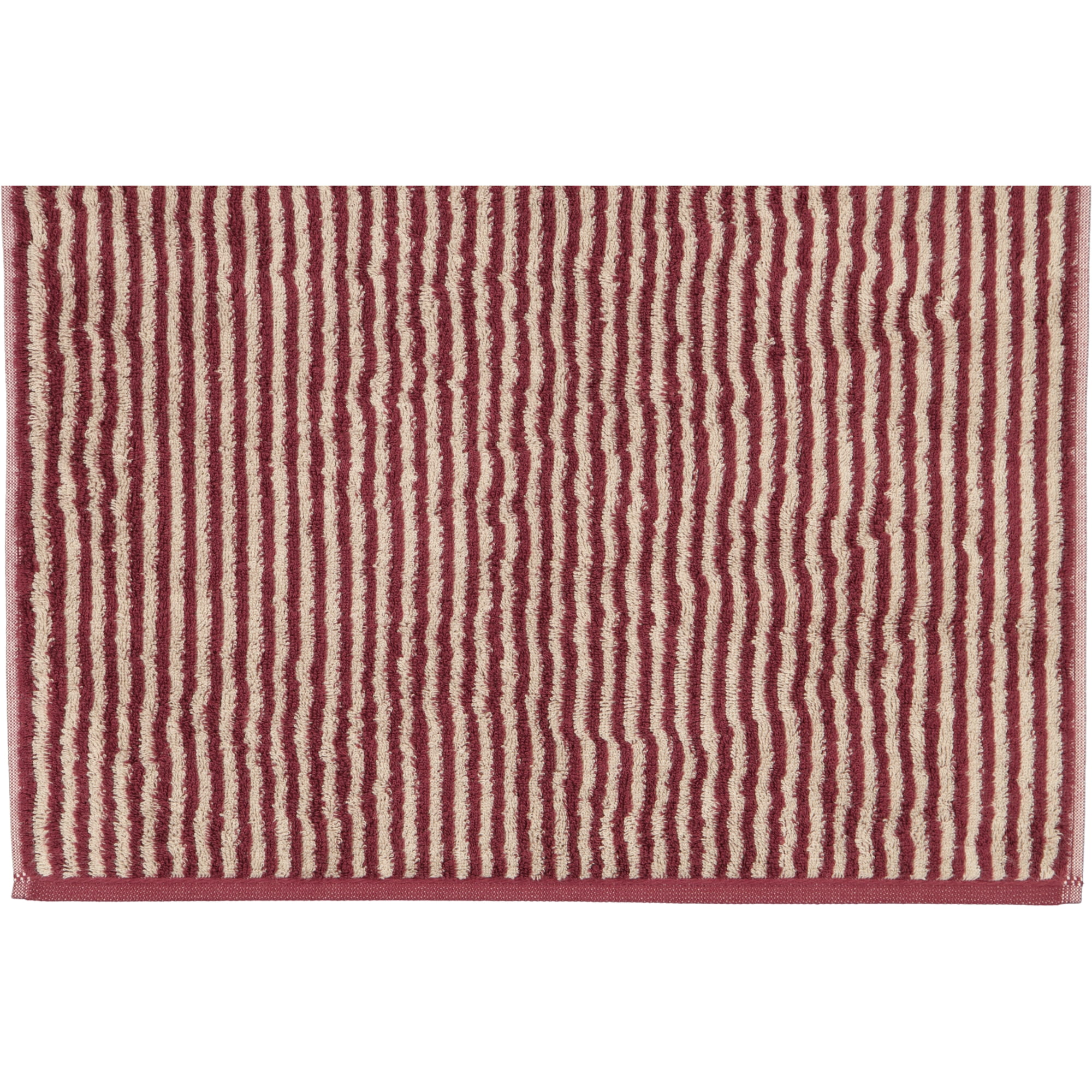 Cawö Handtücher Two-Tone Stripes 480 bordeaux - 23