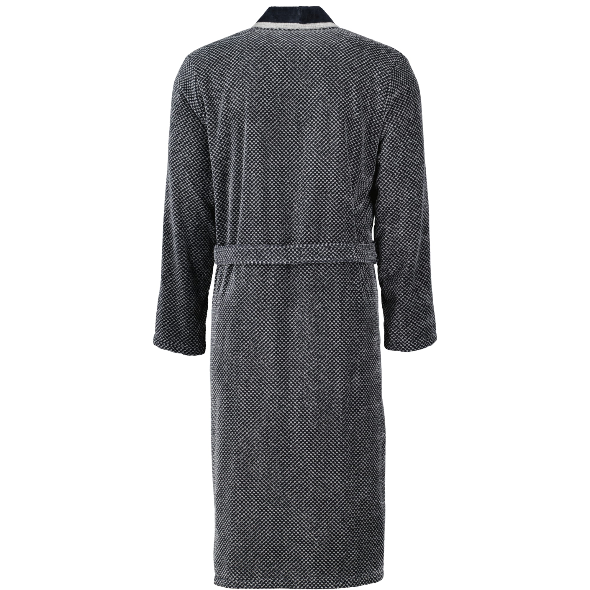 Cawö - Herren Bademantel Kimono 4839 - Farbe: silber/schwarz - 79 - M