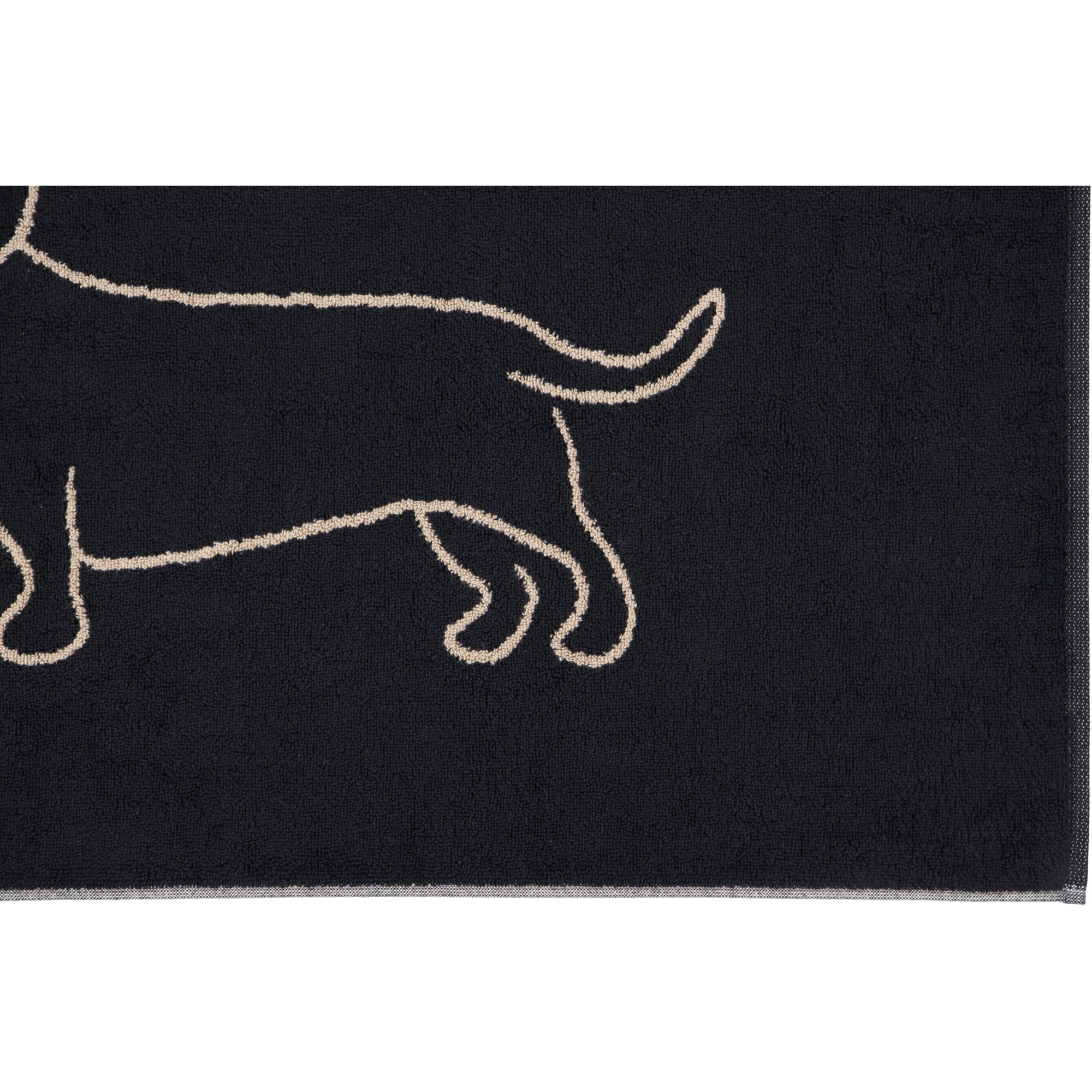 Cawö Badematten WE LOVE DOGS Companion 6248 schwarz/beige - 93 - 50x80 cm
