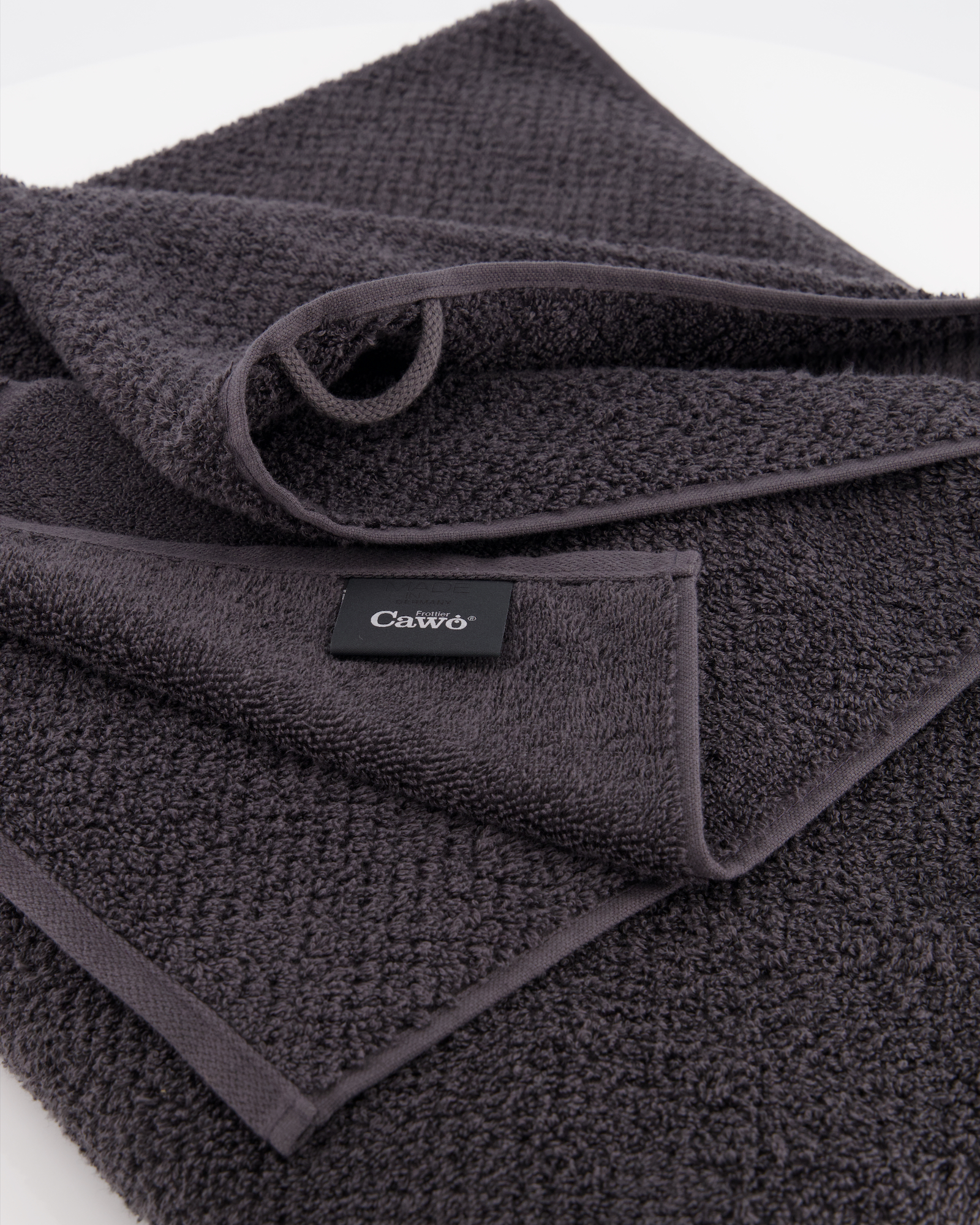 Cawö Saunatücher Pure 6501 basalt - 740 - 80x200 cm