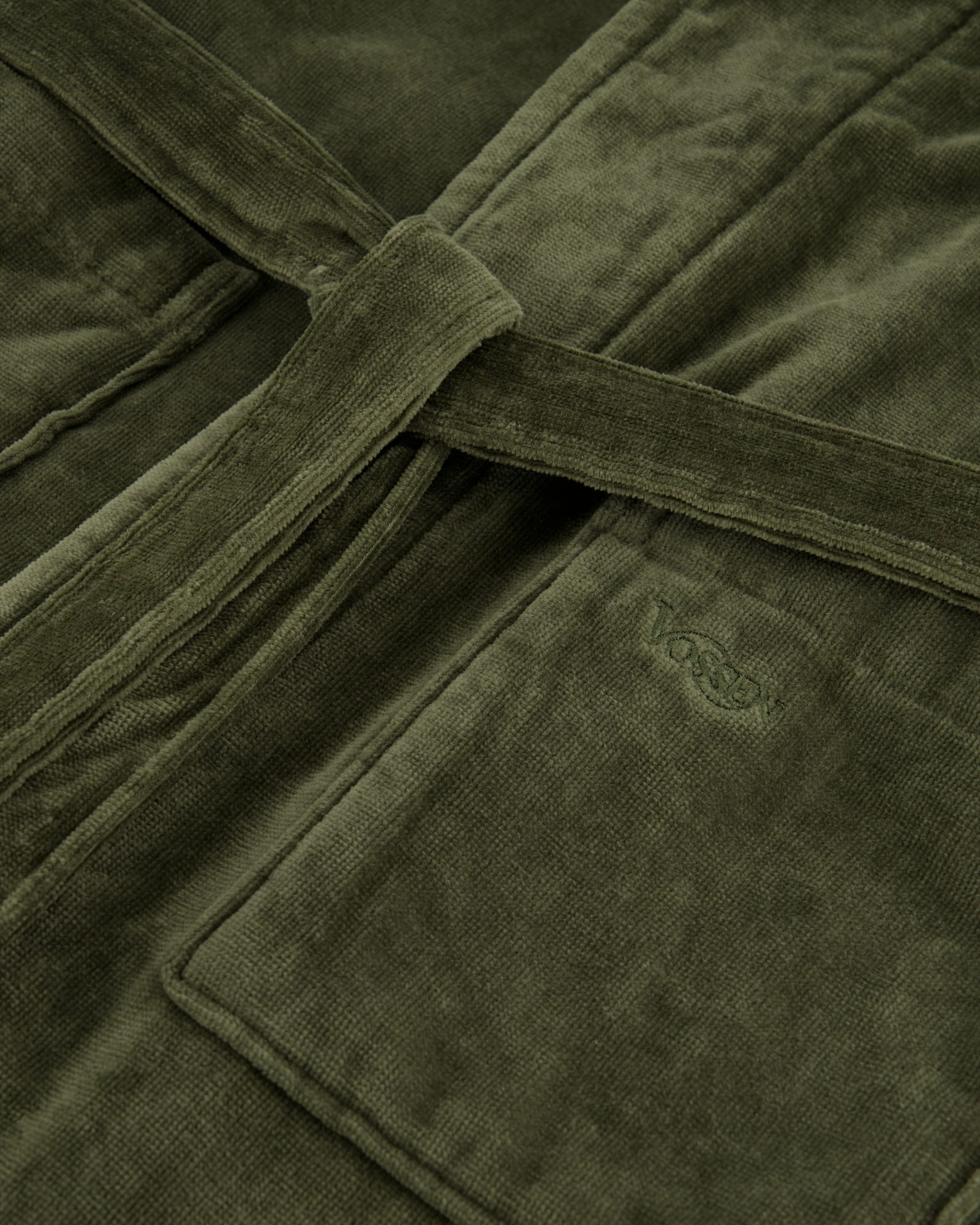 Vossen Bademäntel unisex Schalkragen Feeling-L mud green - 5830
