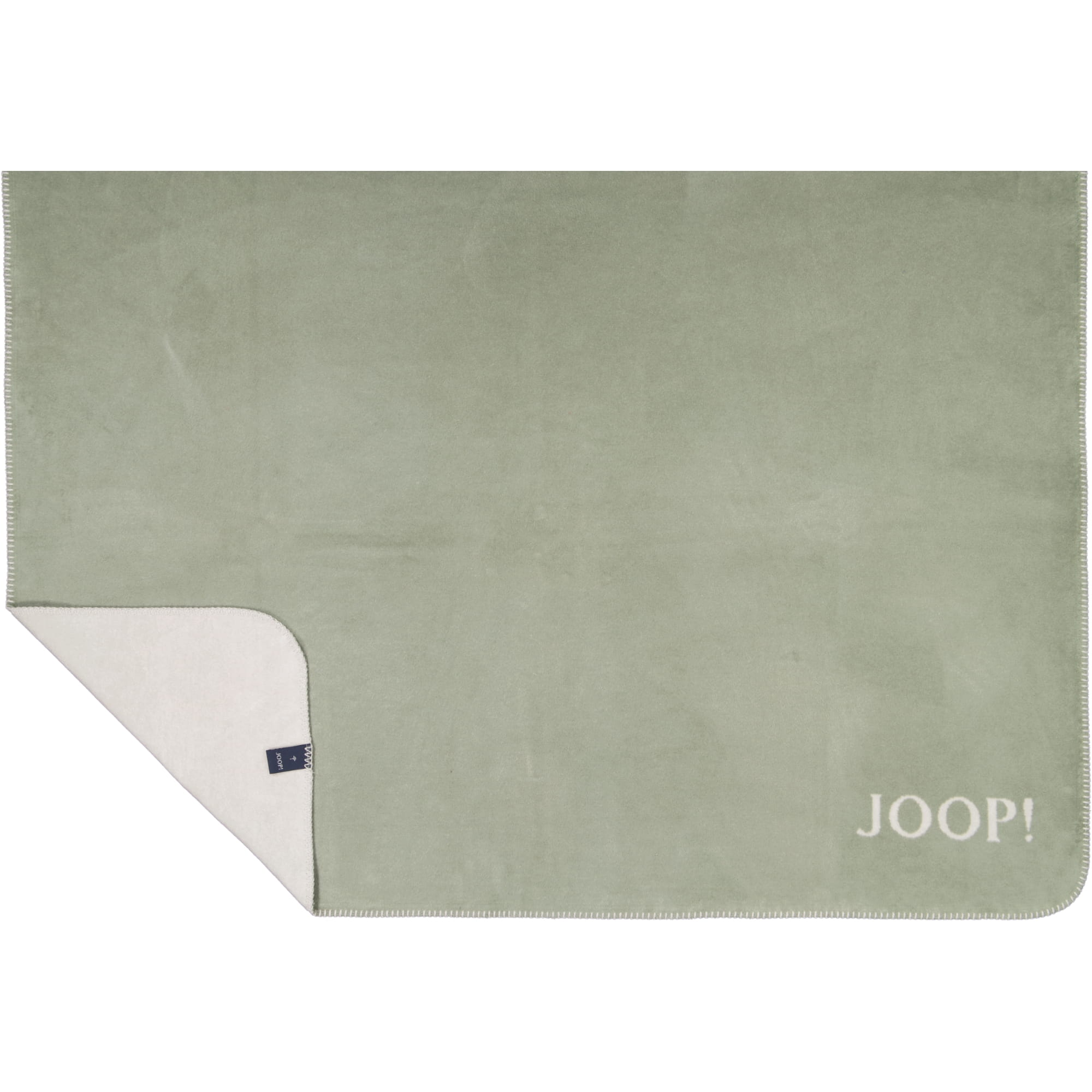 JOOP! Wohndecke Uni-Doubleface - Größe: 150x200 cm - Farbe: Jade-Silber
