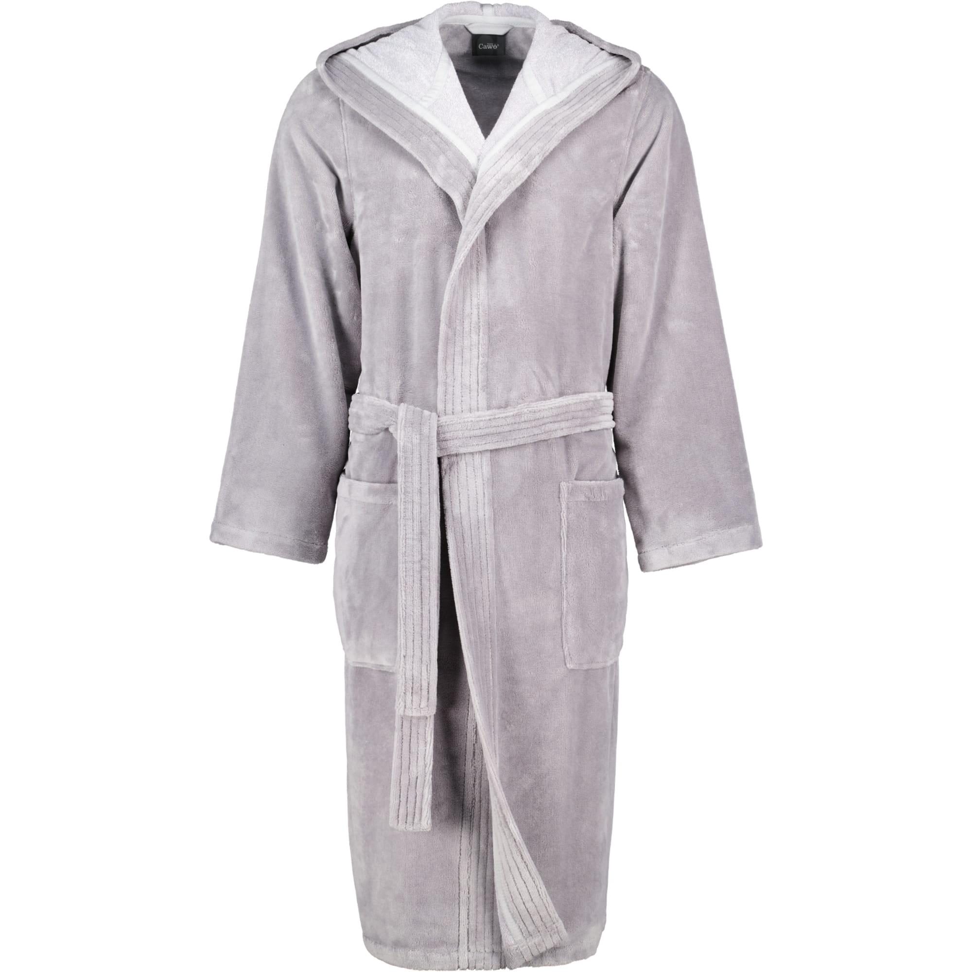 Cawö Home Herren Bademantel Kapuze 801 - Farbe: graphit - 73 - L