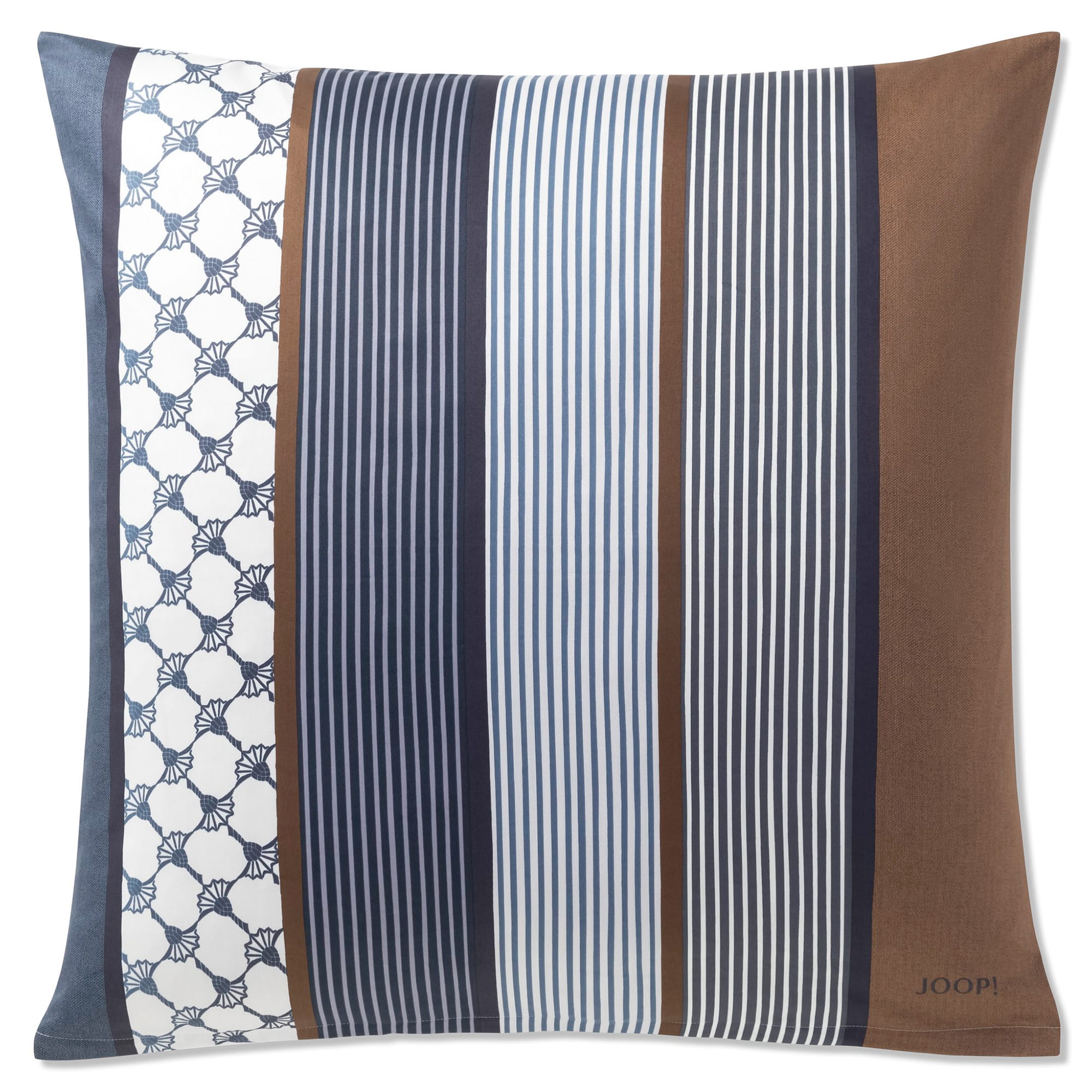 JOOP Bettwäsche Cornflower Stripes 4069 - Farbe: Deep Ocean - 28 - Kissen 80x80 cm