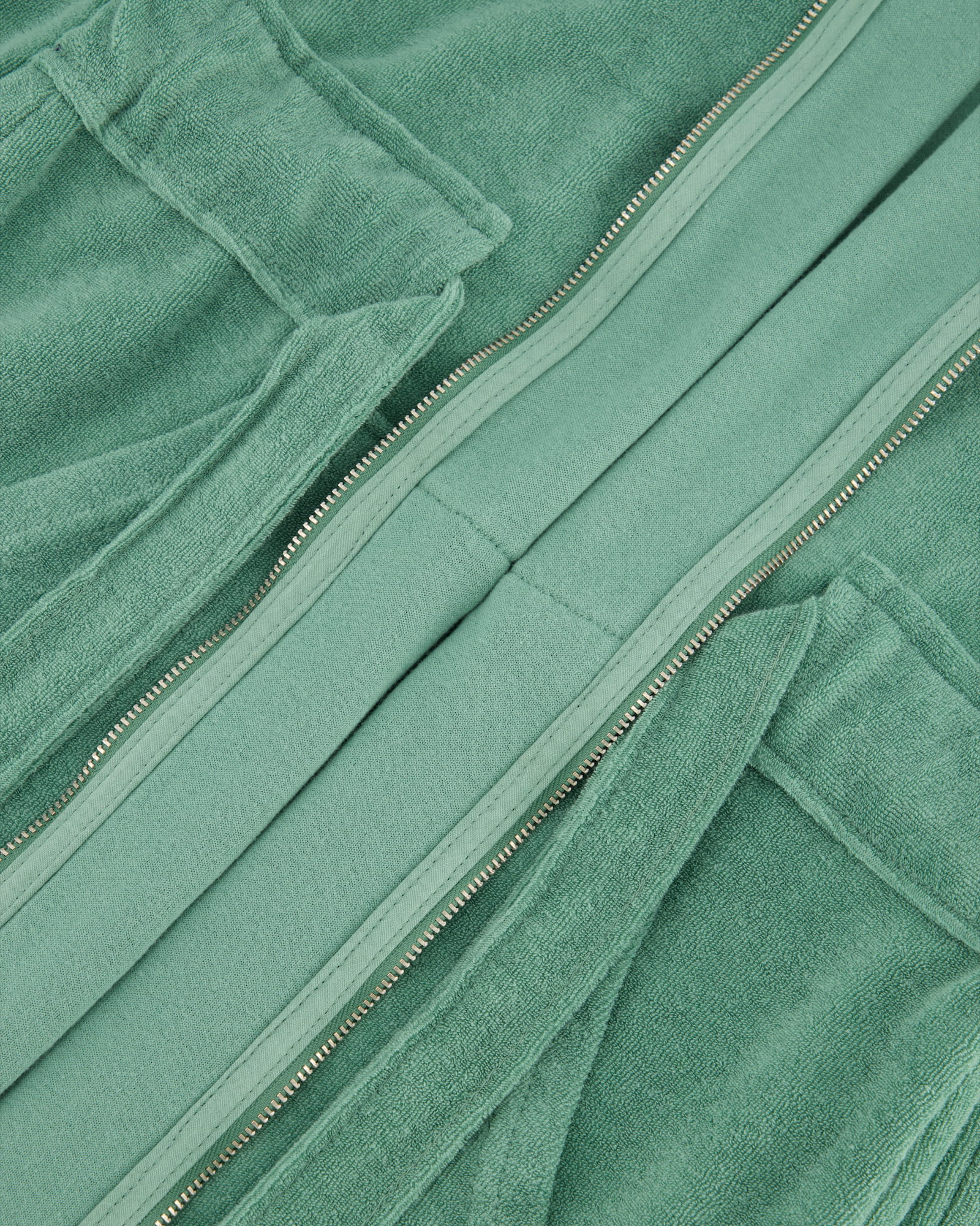 Vossen Bademäntel Damen Kurzmantel mit Kapuze Tampa evergreen - 5525