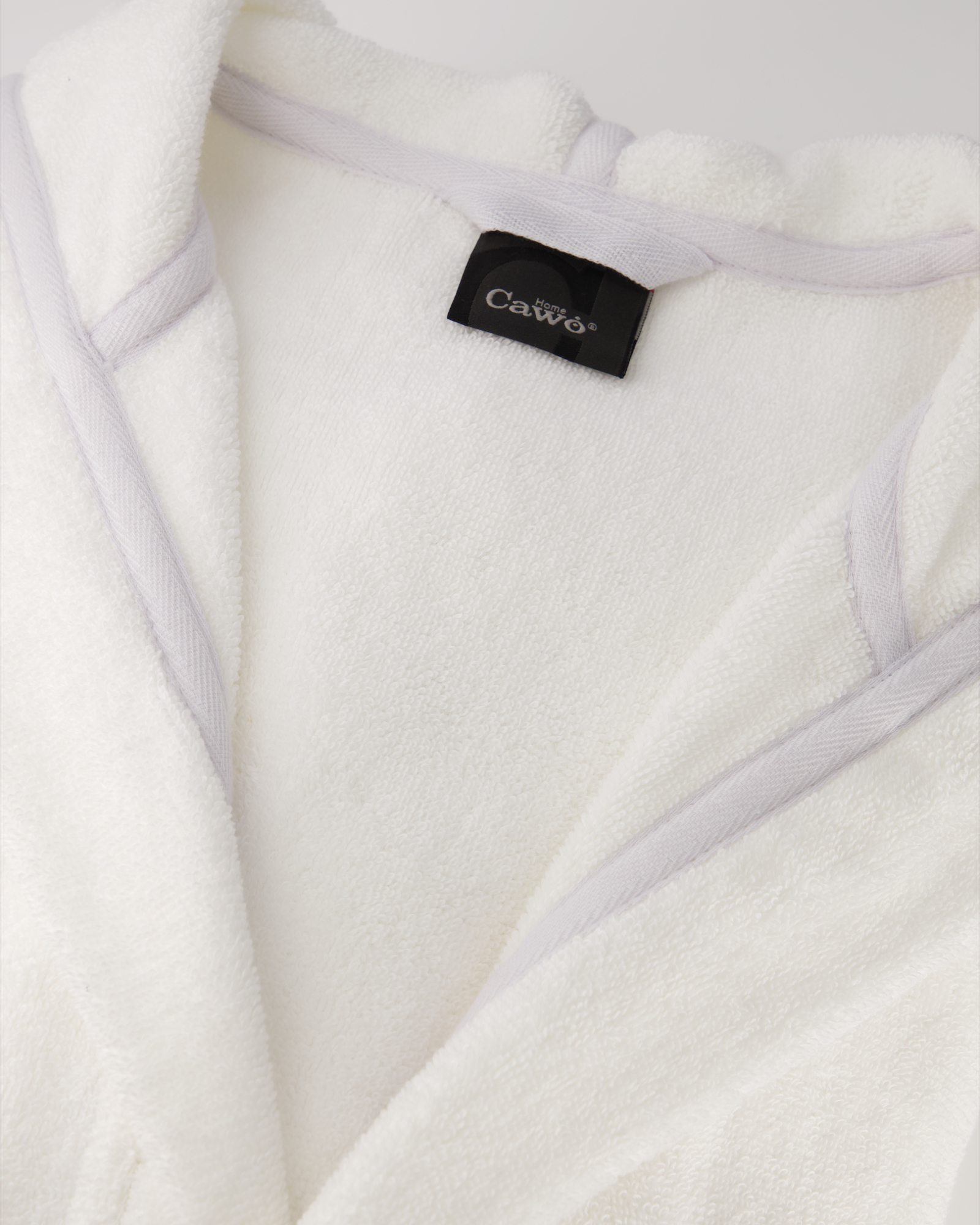 Cawö Home Herren Bademantel Kapuze 829 - Farbe: weiß - 67