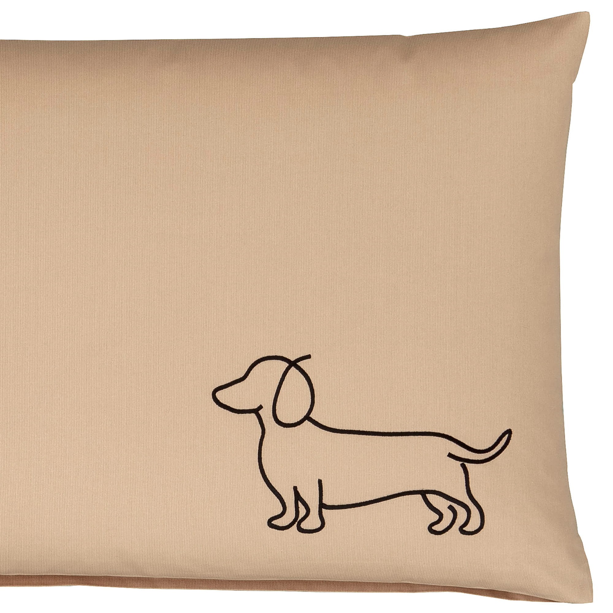 elegante Kissenbezüge WE LOVE DOGS Companion 24542 Schwarz-Beige - 9 - Kissen 40x80 cm