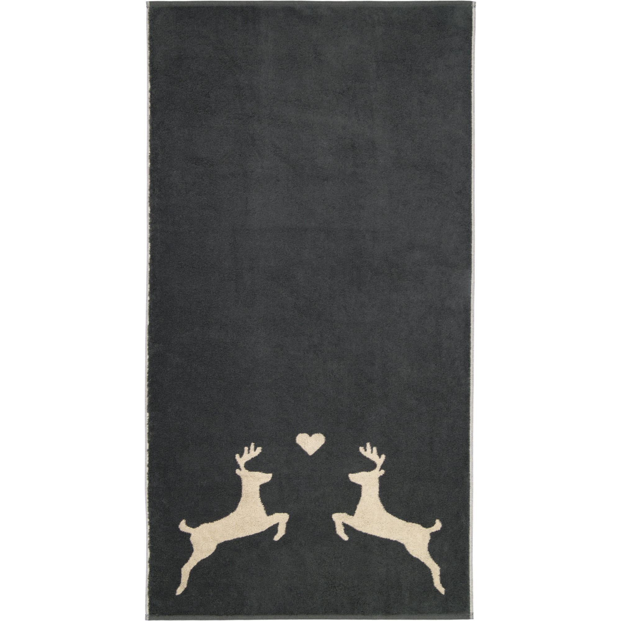 Cawö Handtücher Alpenchic Edition Hirsche 6228 granit - 73 - Duschtuch 70x140 cm