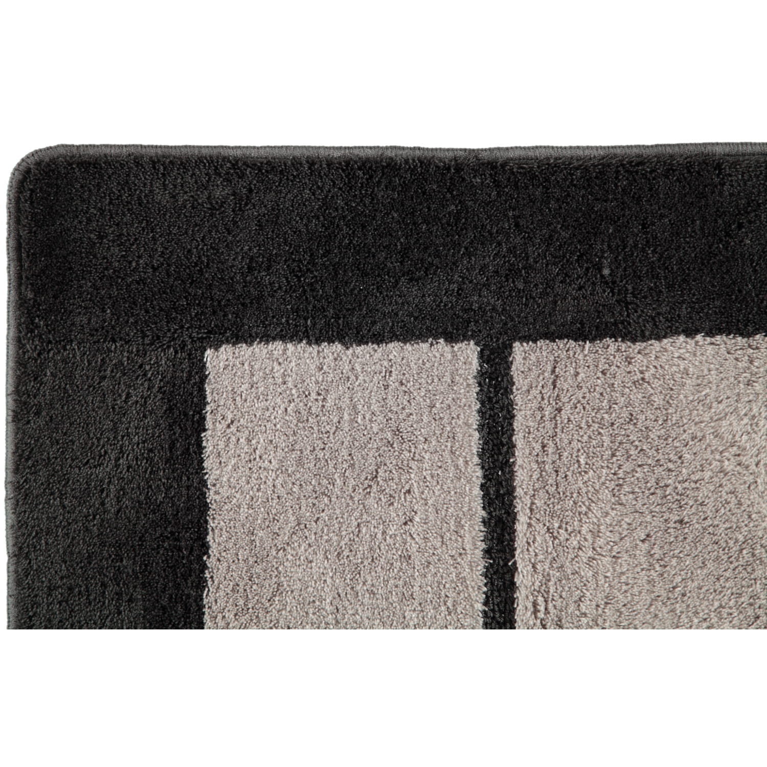 Rhomtuft RHOMY - Badteppich Liberty 256 - Farbe: anthrazit/perlgrau - 409