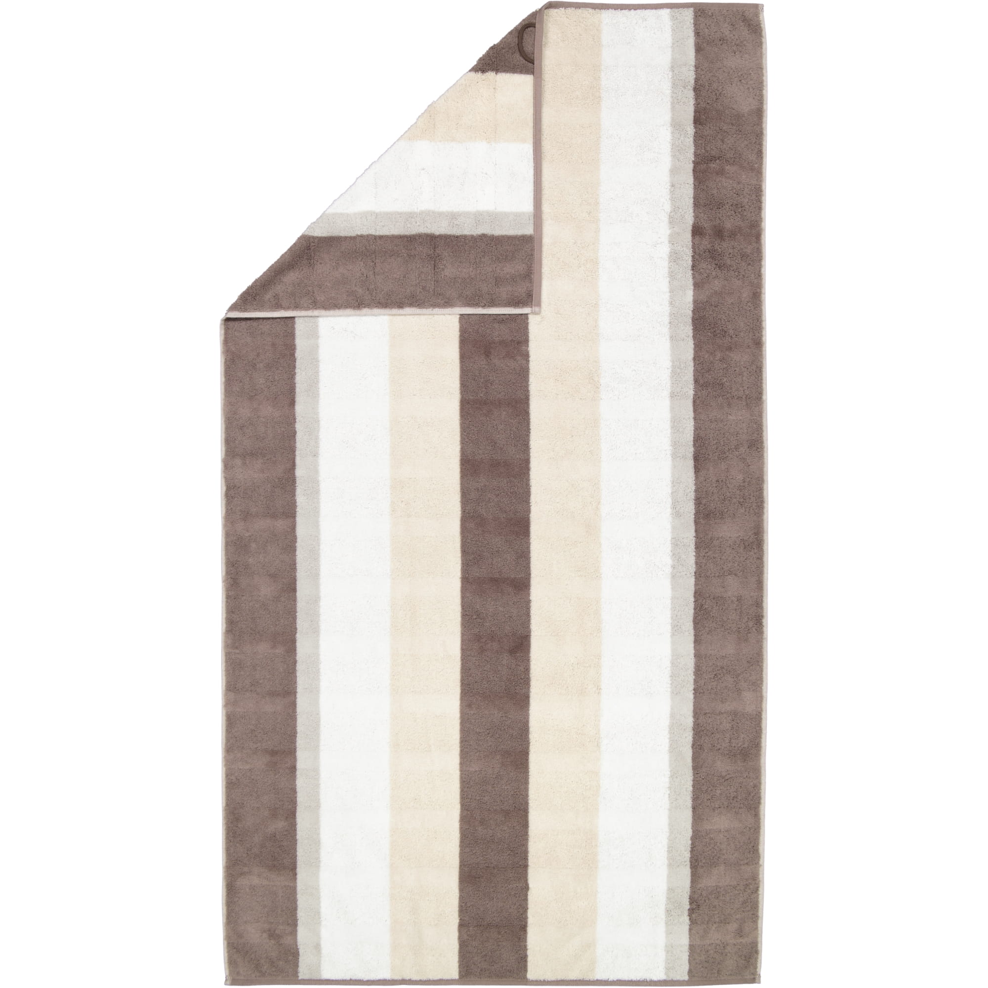 Cawö Handtücher Noblesse Stripe 1087 walnuss - 30 - Duschtuch 80x150 cm