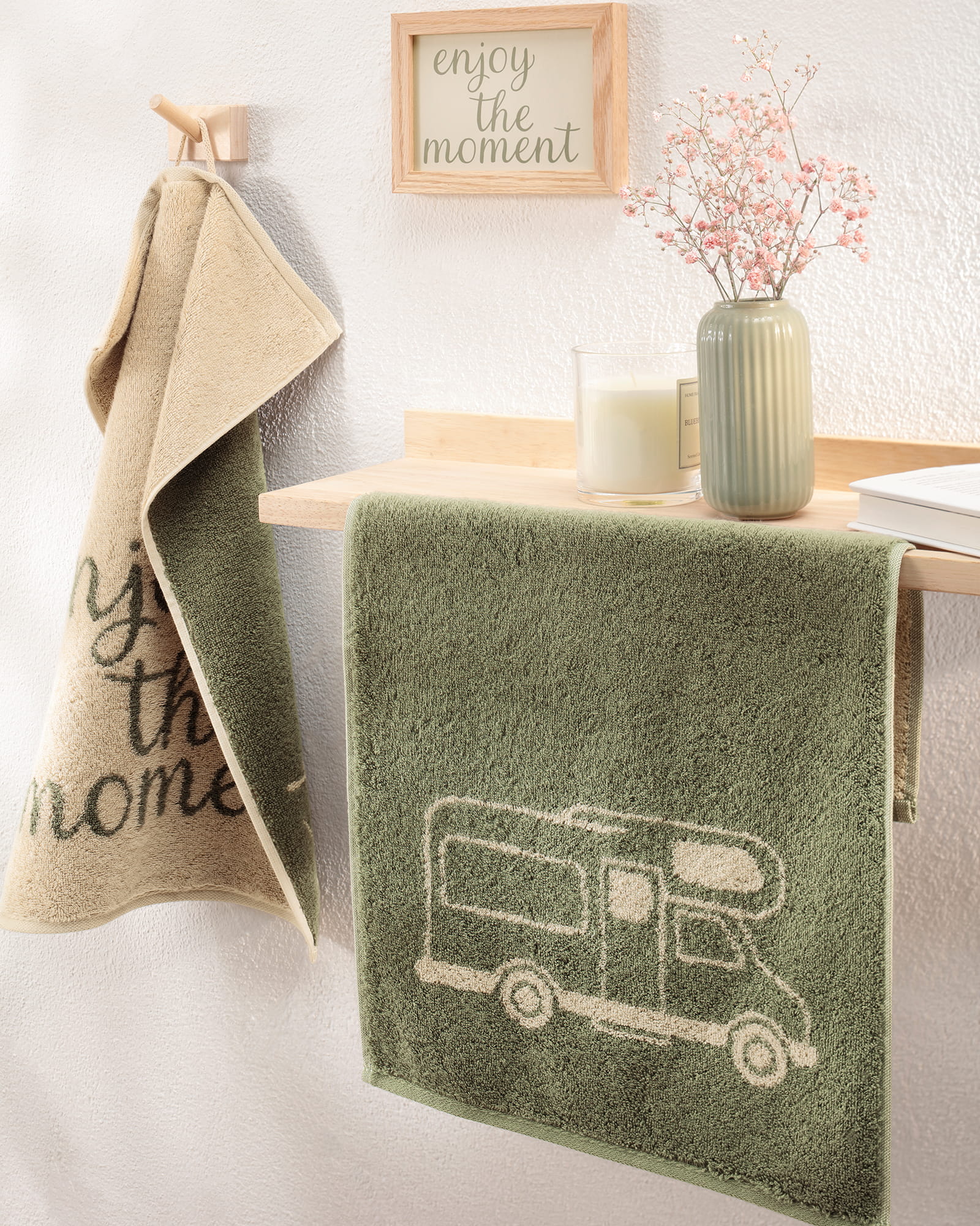 Cawö Gästetücher Postcard Towels Edition 100 Camper - 15 - Gästetuch 30x50 cm