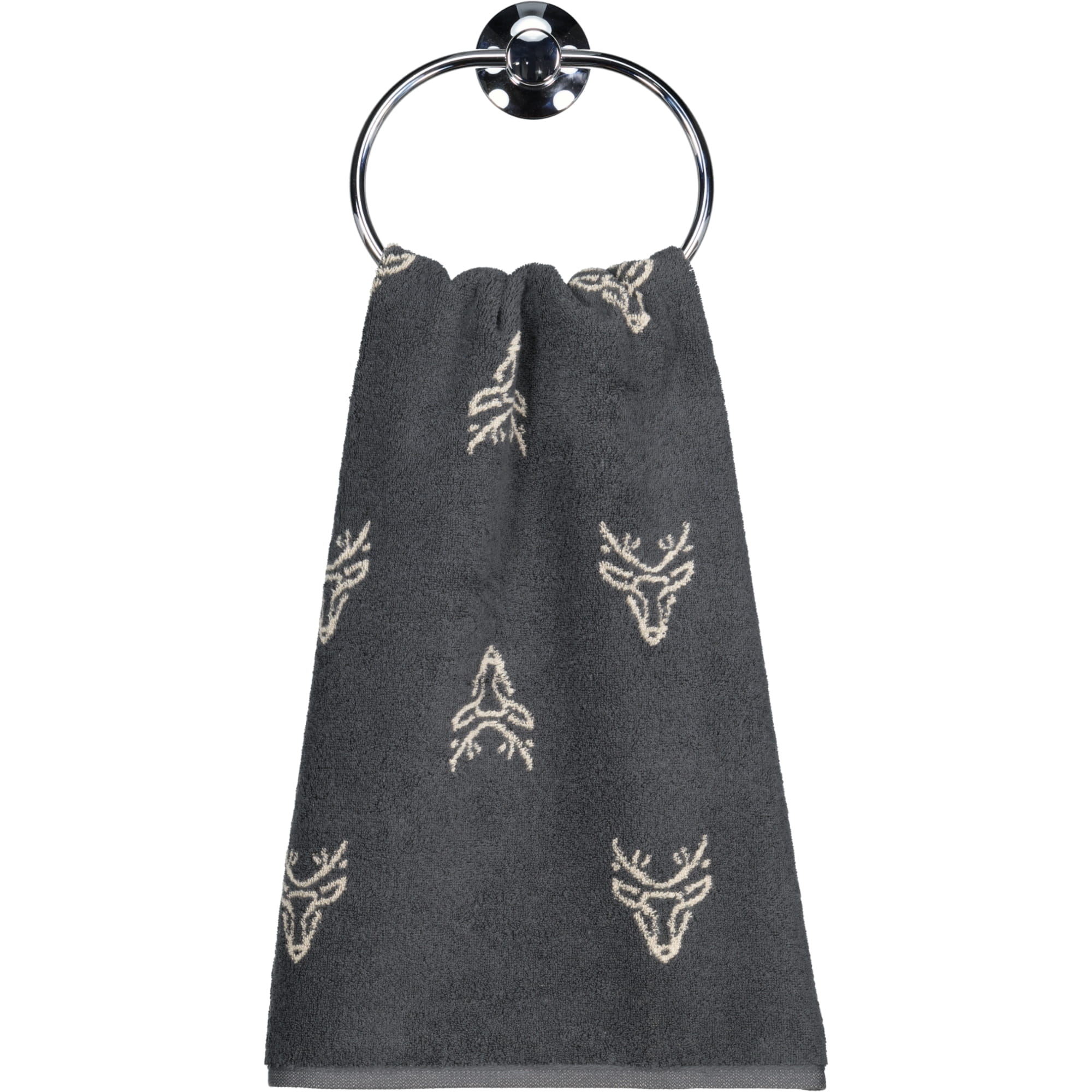 Cawö Handtücher Alpenchic Edition Allover 6229 granit - 73 - Handtuch 50x100 cm