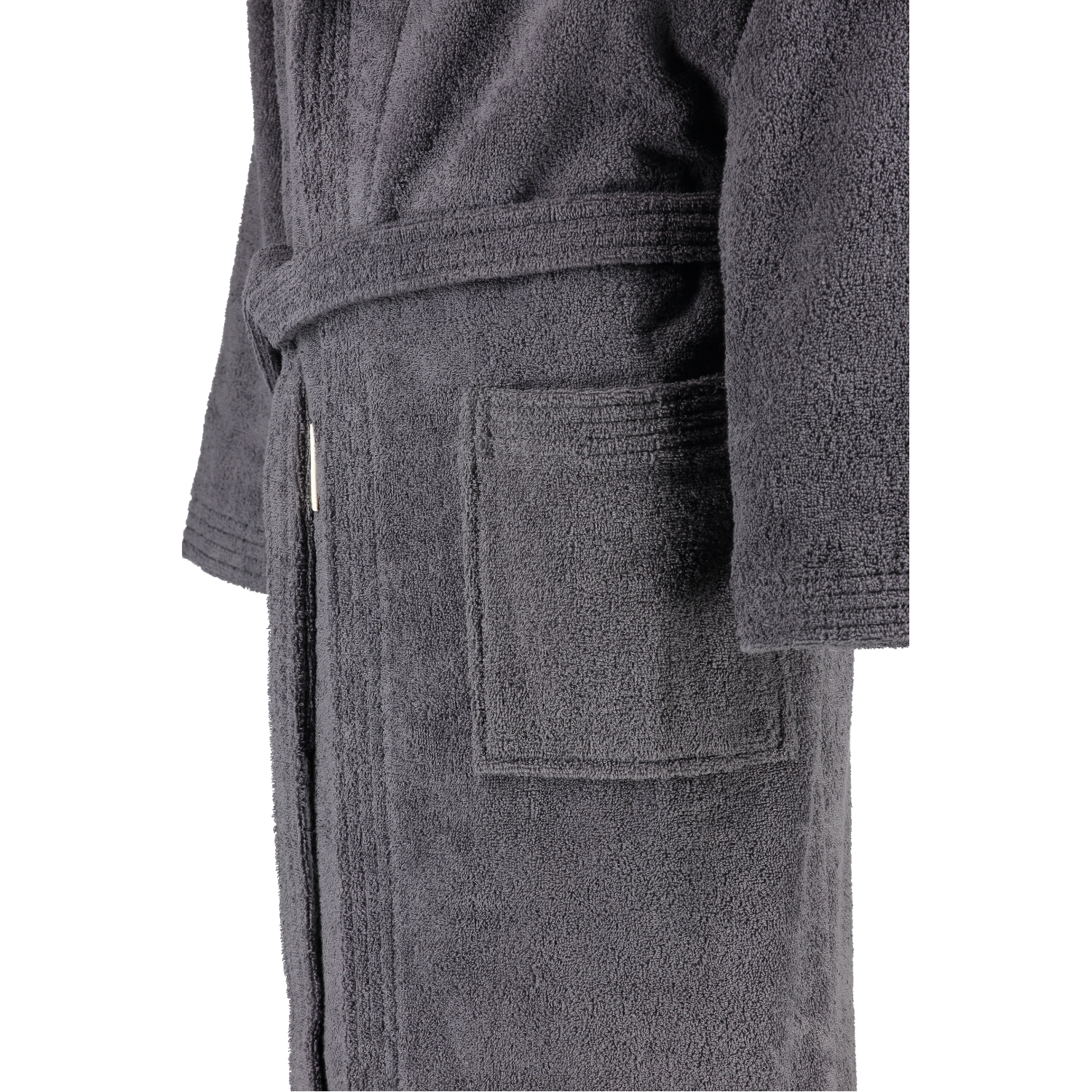 Rhomtuft - Bademantel Sir & Lady - Unisex - Farbe: zinn - 02 - S