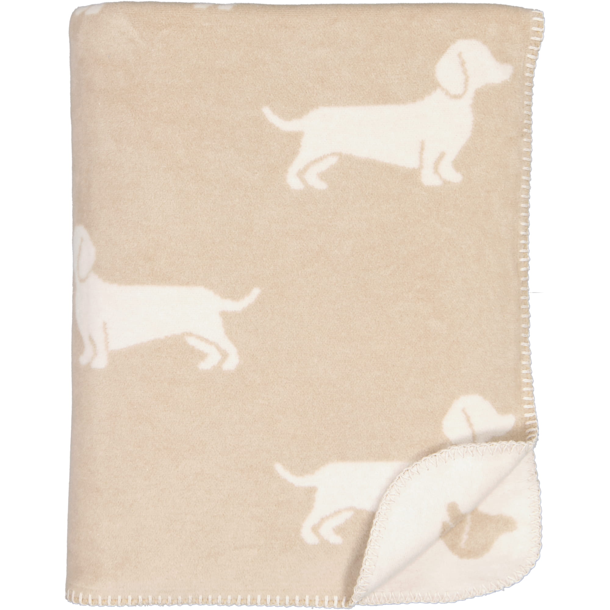 Cawö Wohndecken WE LOVE DOGS 62460 natur/beige - 33 - 150x200 cm