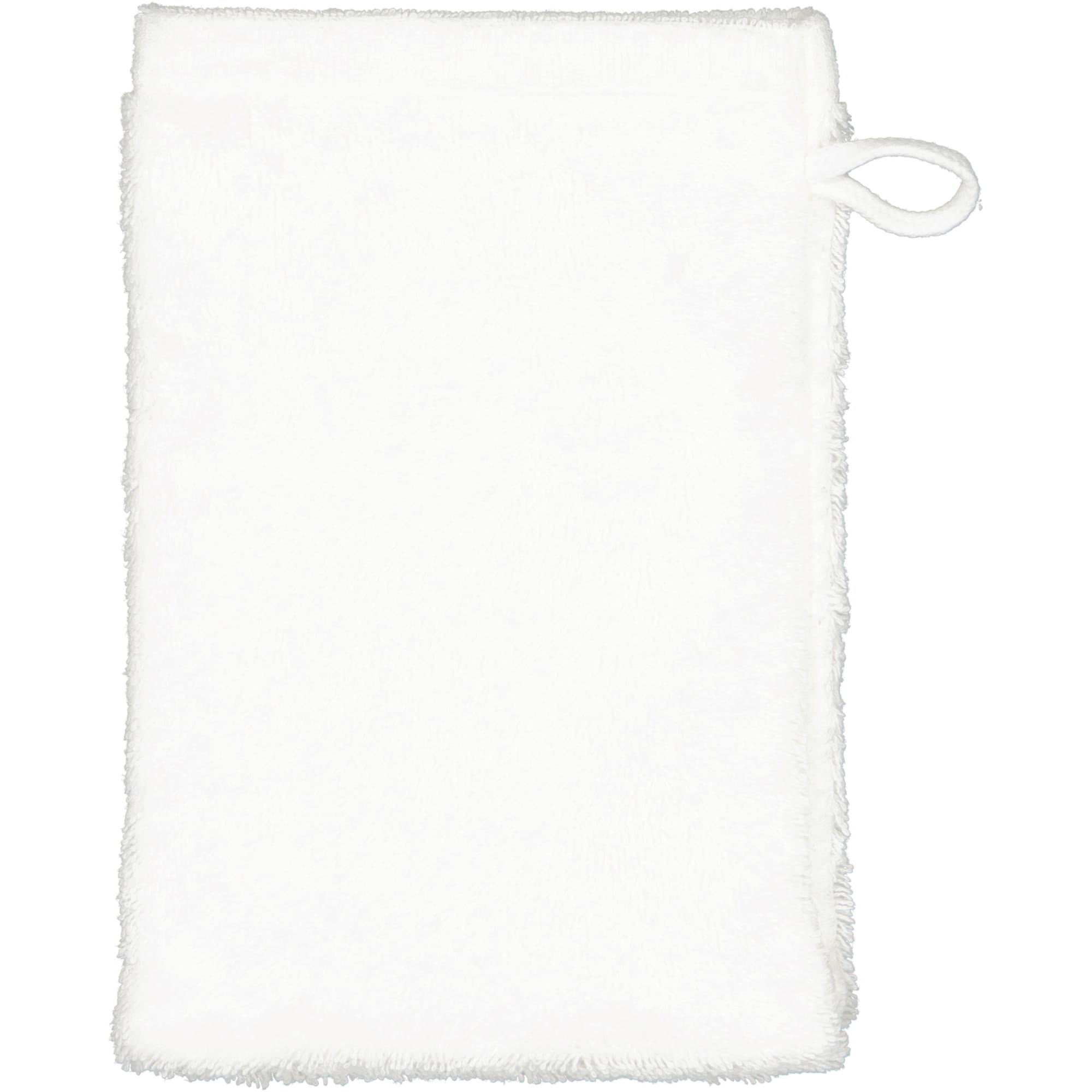 Cawö Handtücher Lifestyle Uni 7007 weiß - 600 - Waschhandschuh 16x22 cm