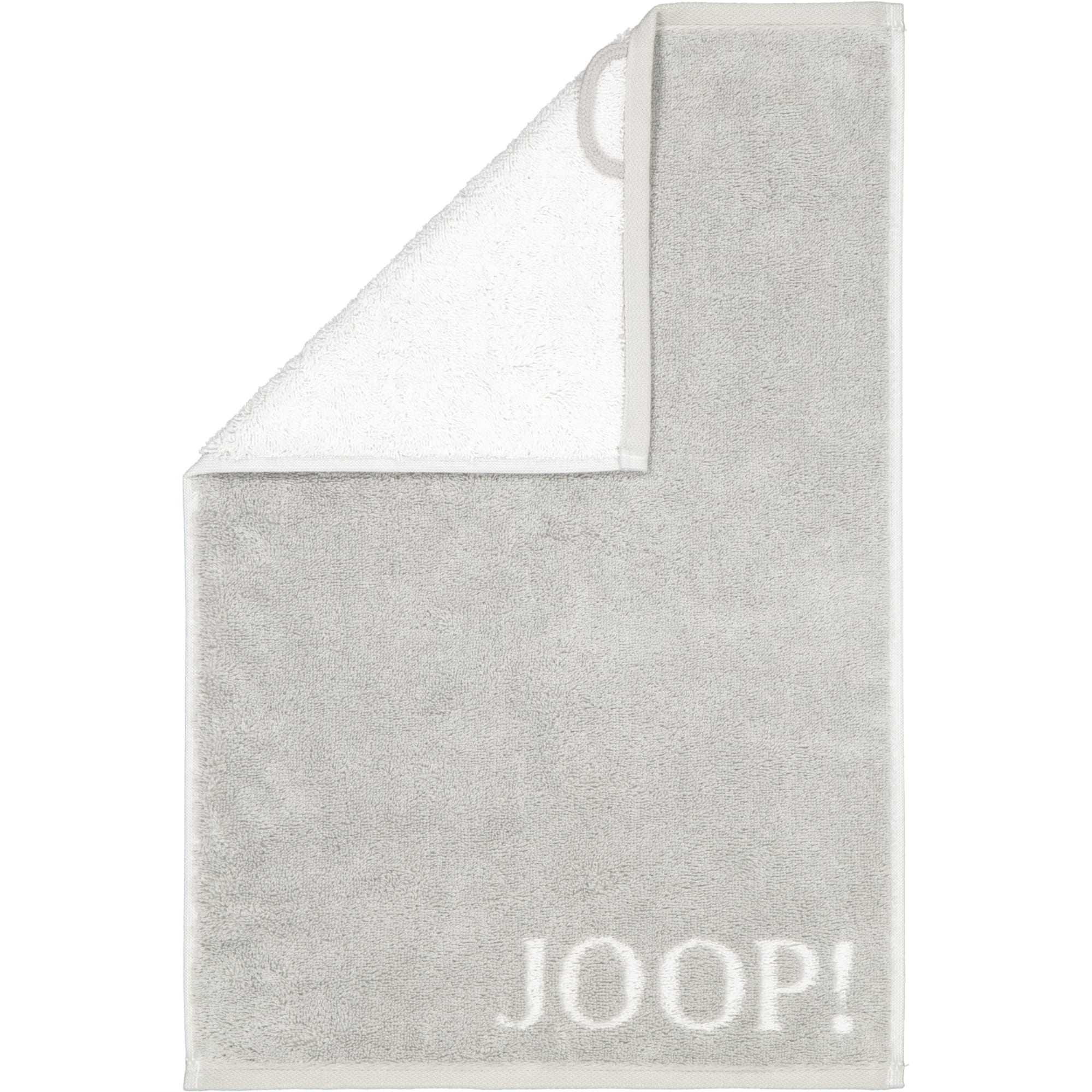 JOOP! Classic - Doubleface 1600 - Farbe: Silber - 76 - Gästetuch 30x50 cm