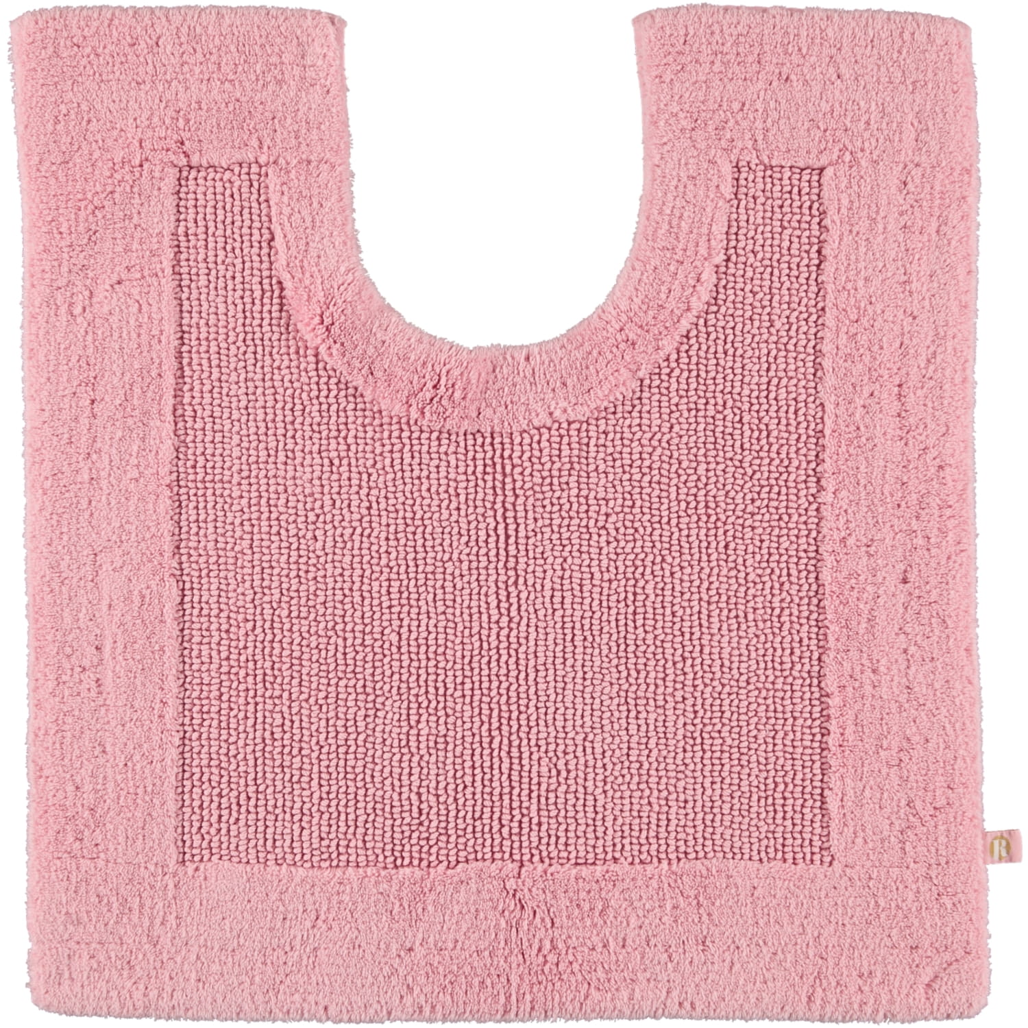 Rhomtuft - Badteppiche Prestige - Farbe: rosenquarz - 402 - Toilettenvorlage mit Ausschnitt 60x60 cm