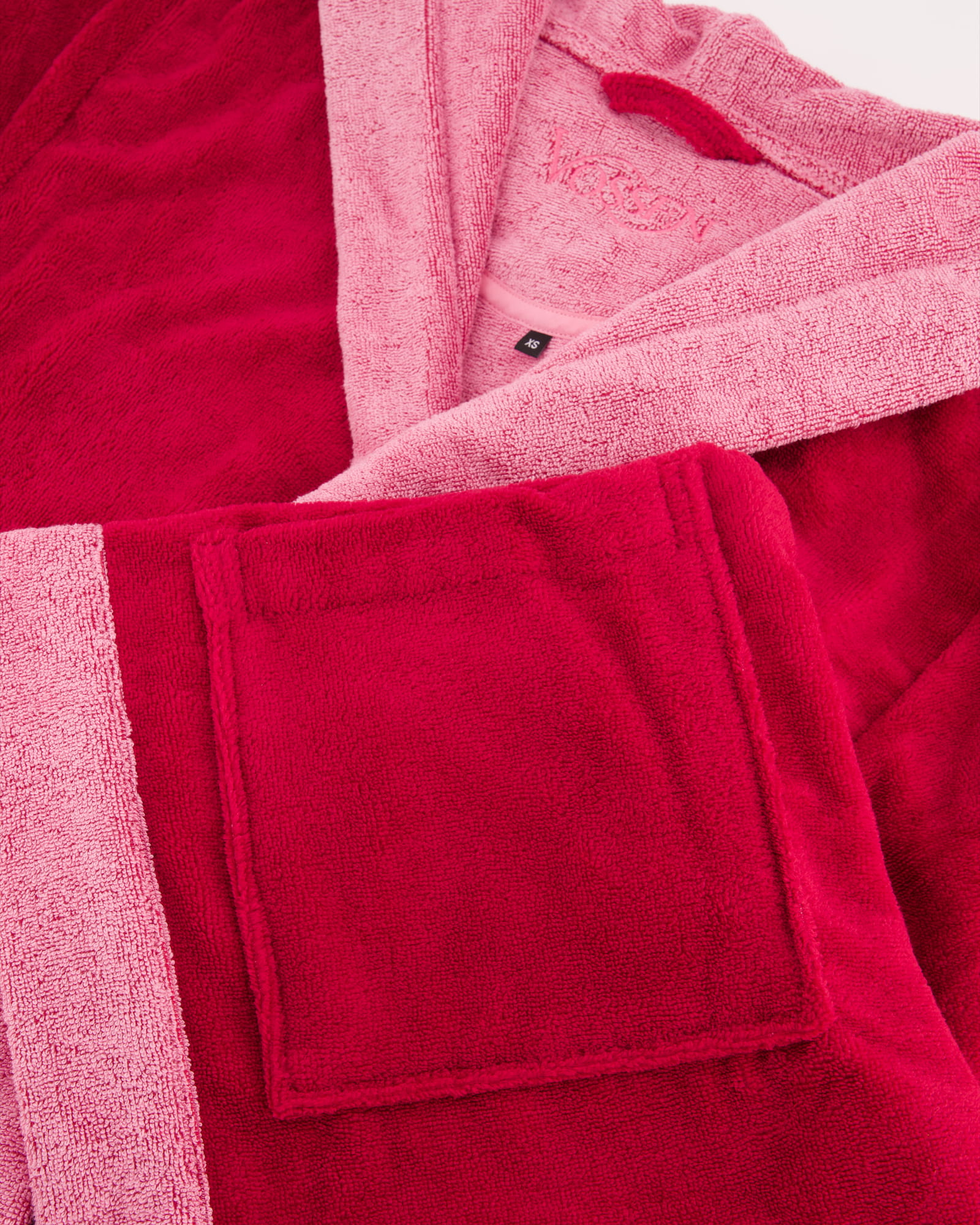 Vossen Bademantel unisex Poppy  - Farbe: cranberry - 002 (161903)