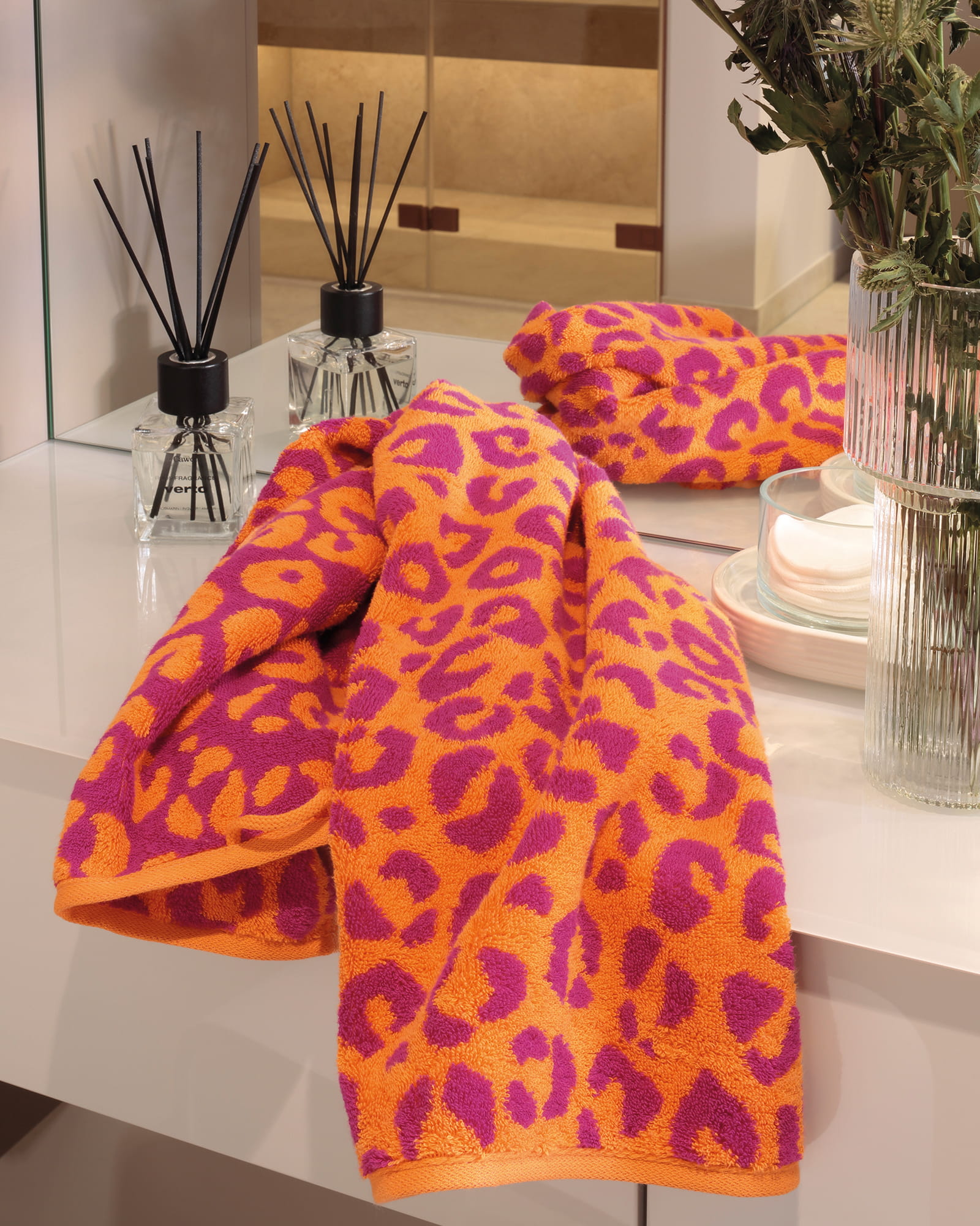 Cawö Home Bademäntel Damen Kurzmantel mit Kapuze Leo 851 pink - 23