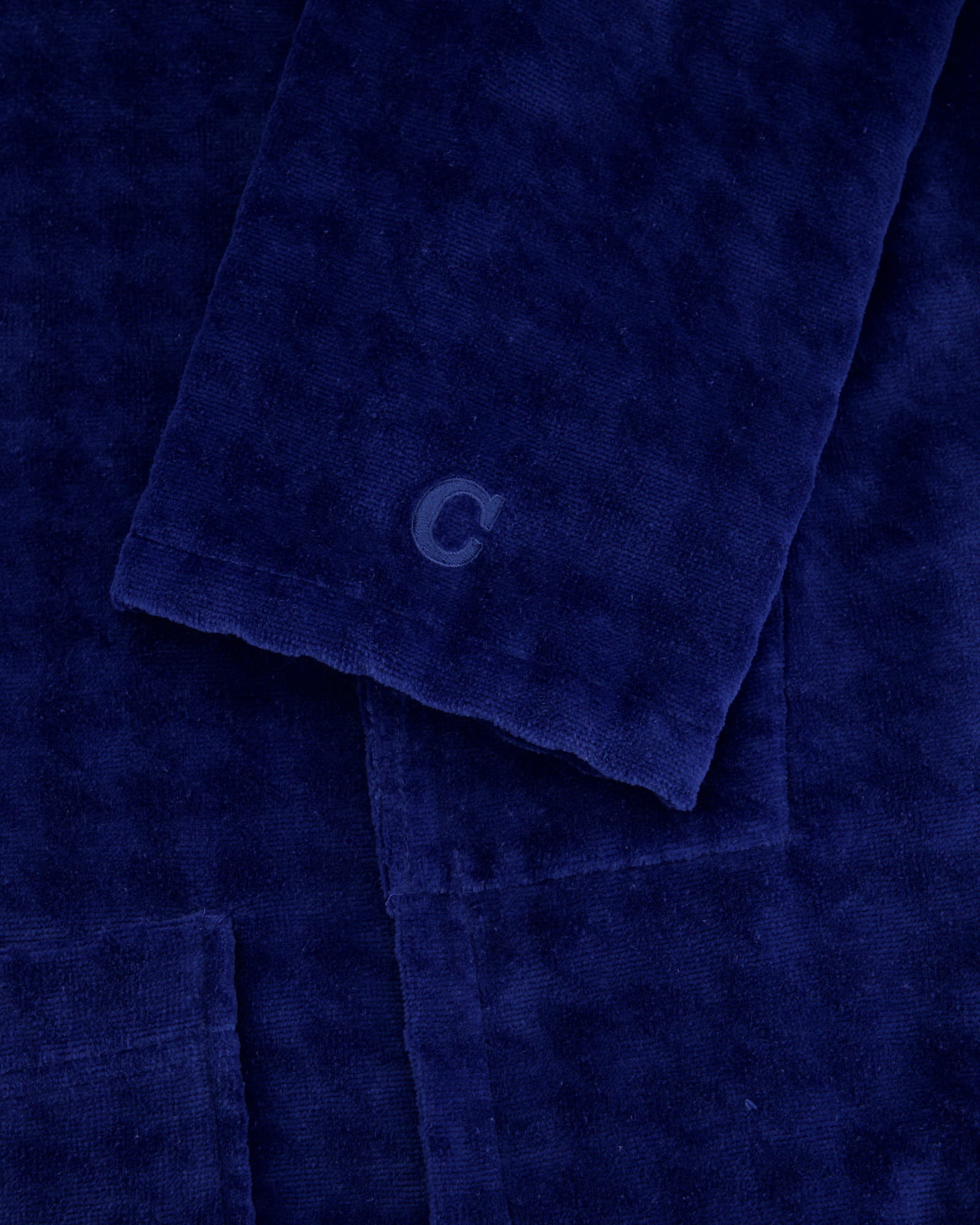 Cawö - Herren Bademantel Schalkragen 1716 - Farbe: saphir - 166