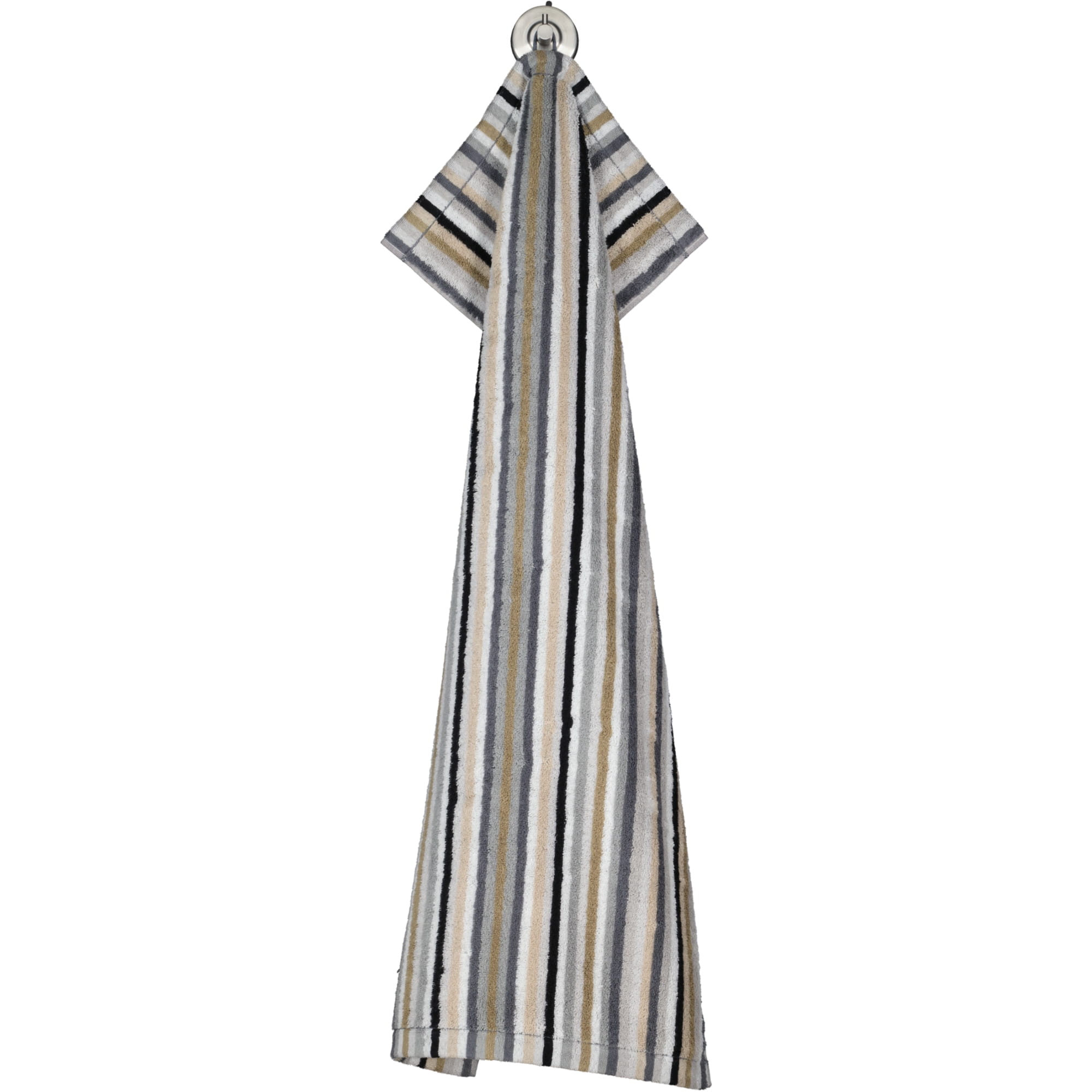 Cawö - Life Style Streifen 7048 - Farbe: 37 - kiesel - Handtuch 50x100 cm