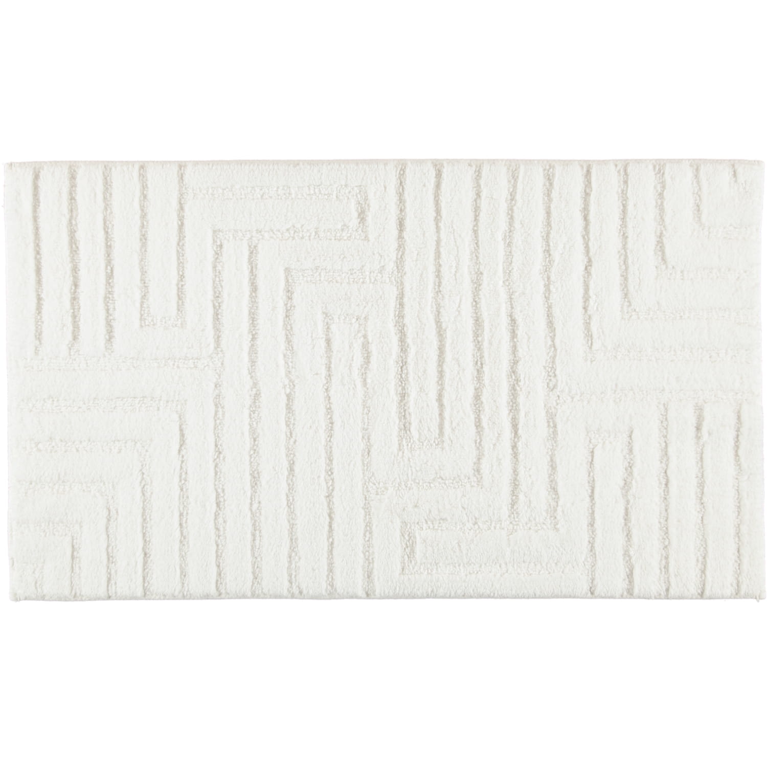 Cawö Home - Badteppich Struktur 1004 - Farbe: weiß - 600