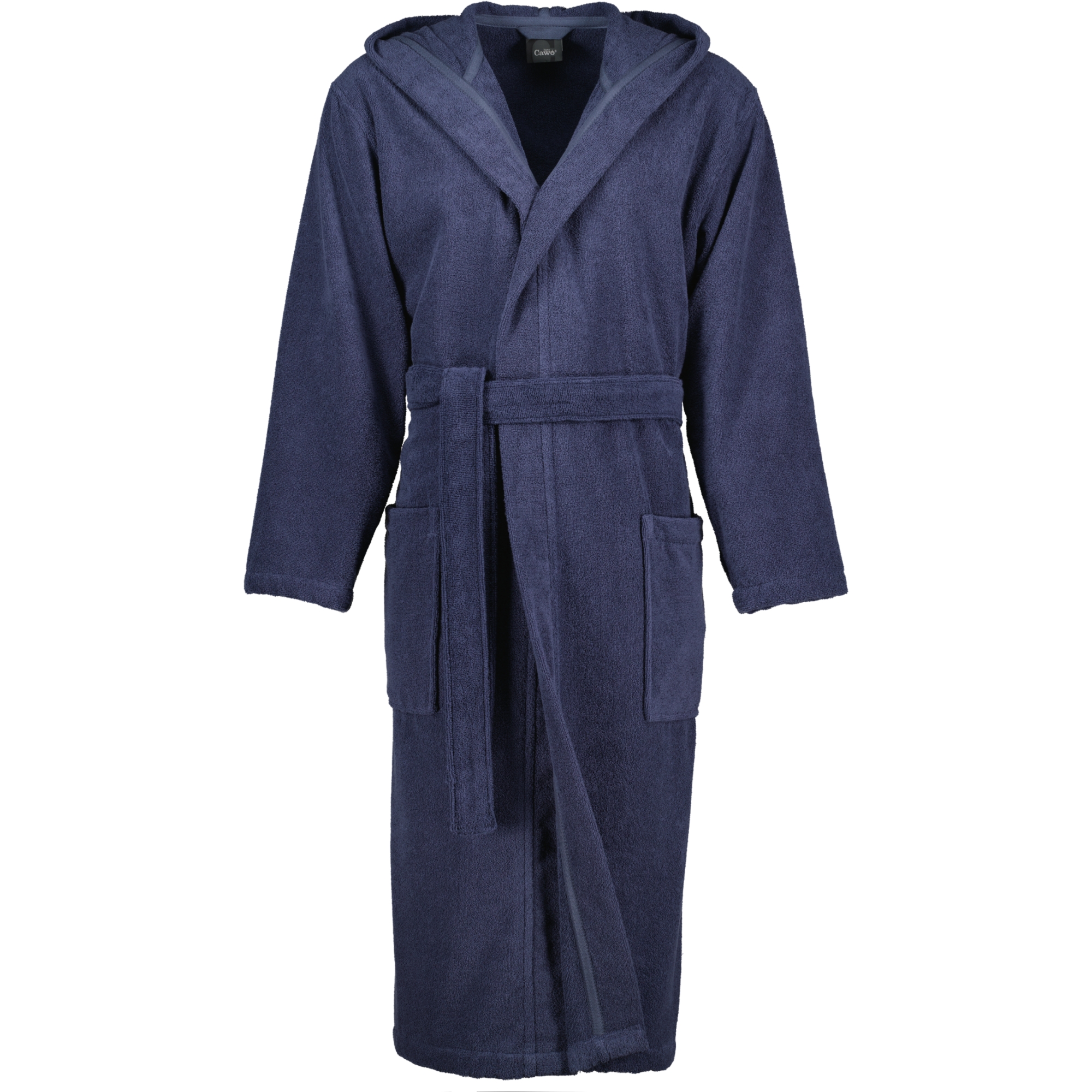 Cawö Home Herren Bademantel Kapuze 829 - Farbe: blau - 17